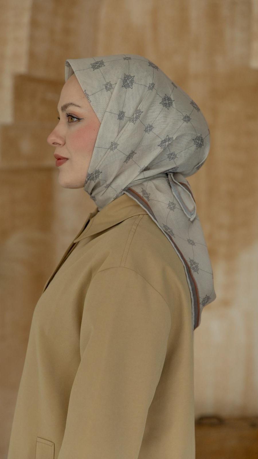 Locella Soft Pamuk Eşarp Taş-3