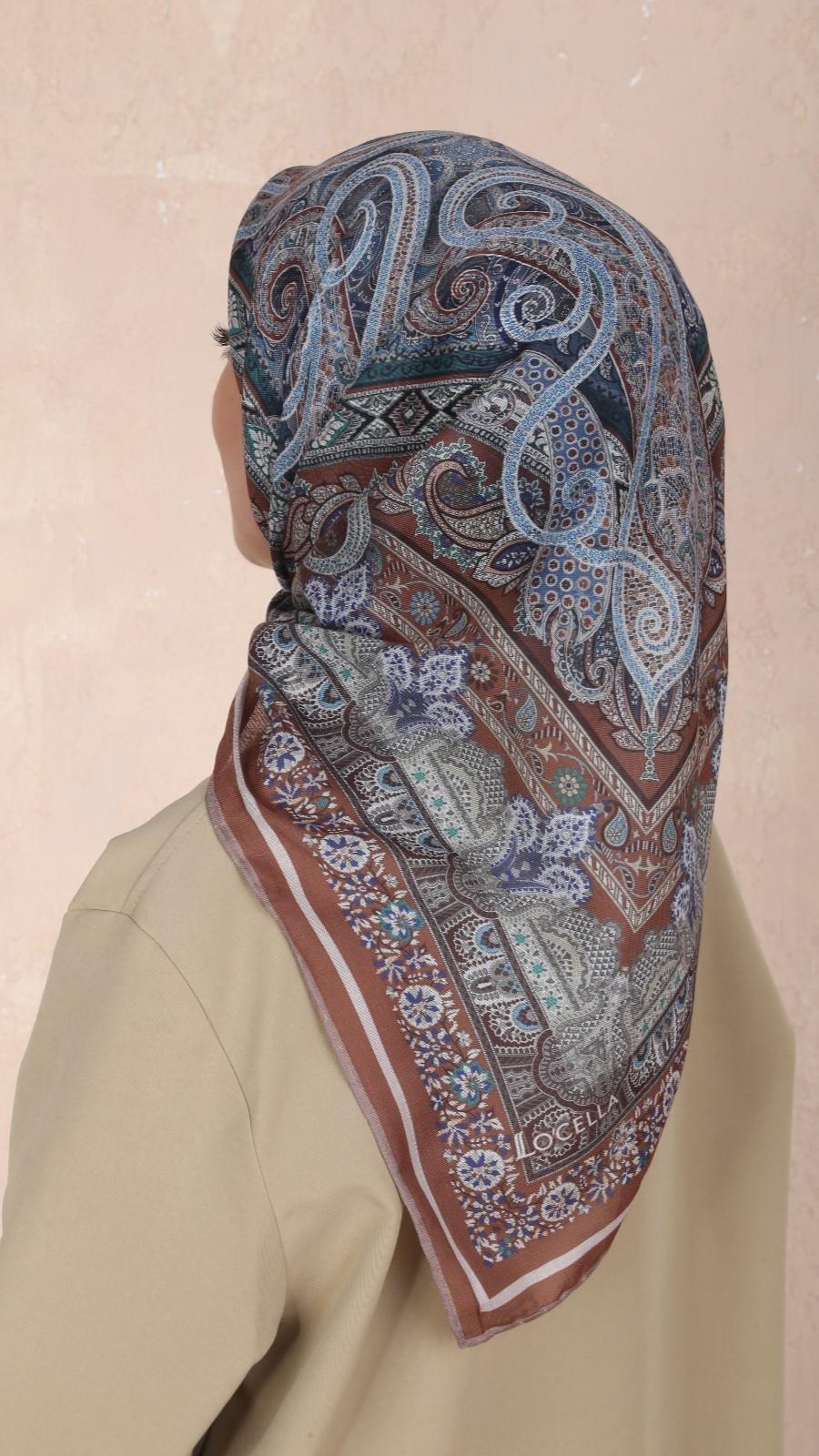 Locella Soft Pamuk Eşarp Kiremit-10