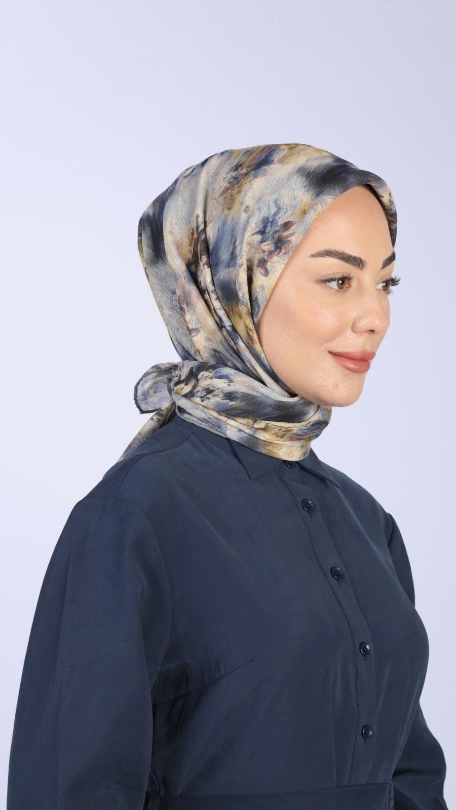 Locella Soft Pamuk Eşarp Gri