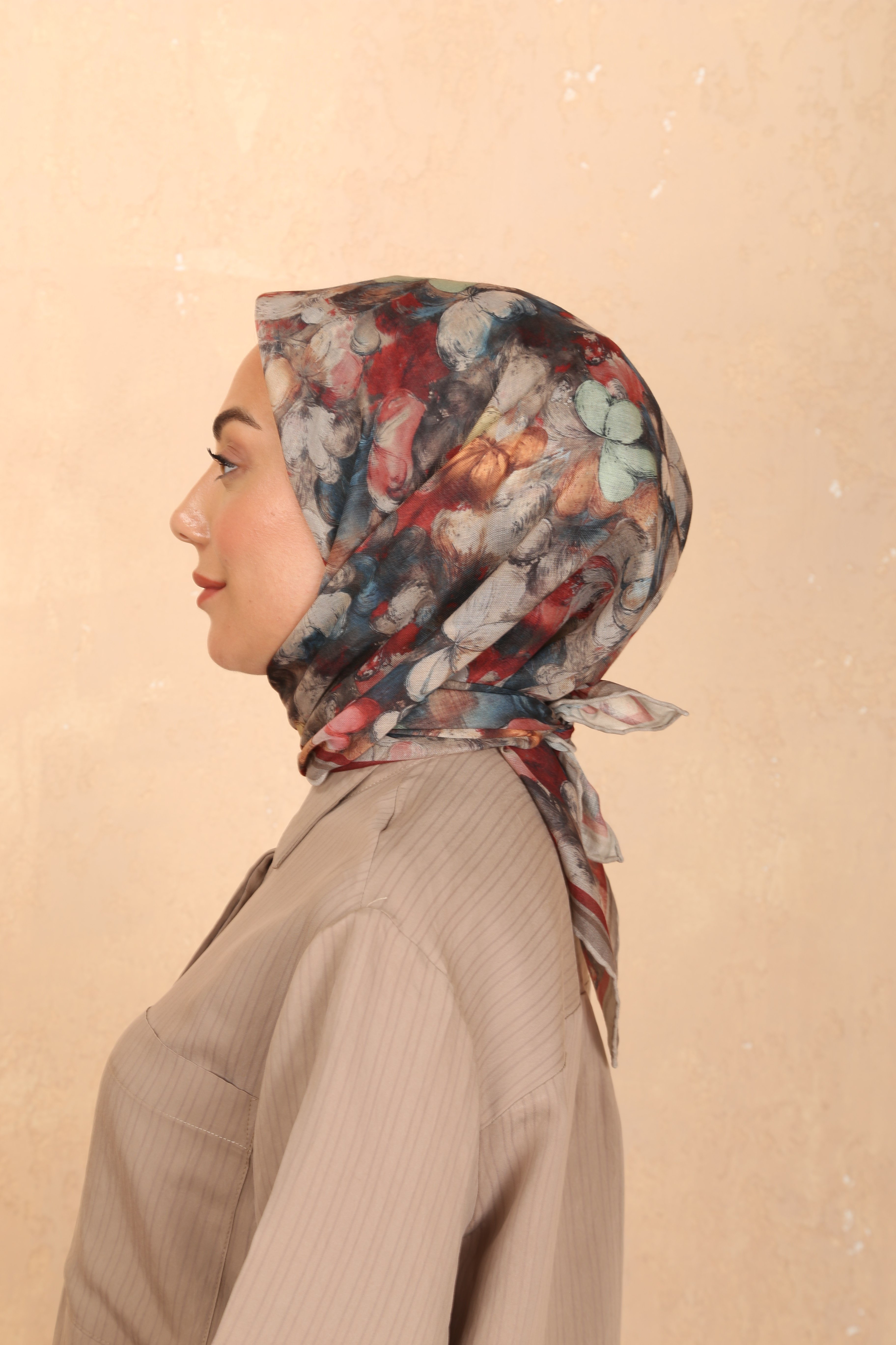 Locella Soft Pamuk Eşarp Bej