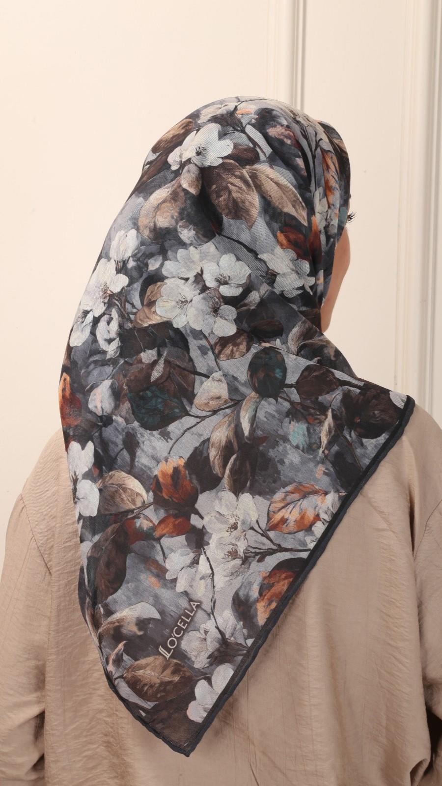 Locella Soft Pamuk Eşarp Siyah-7