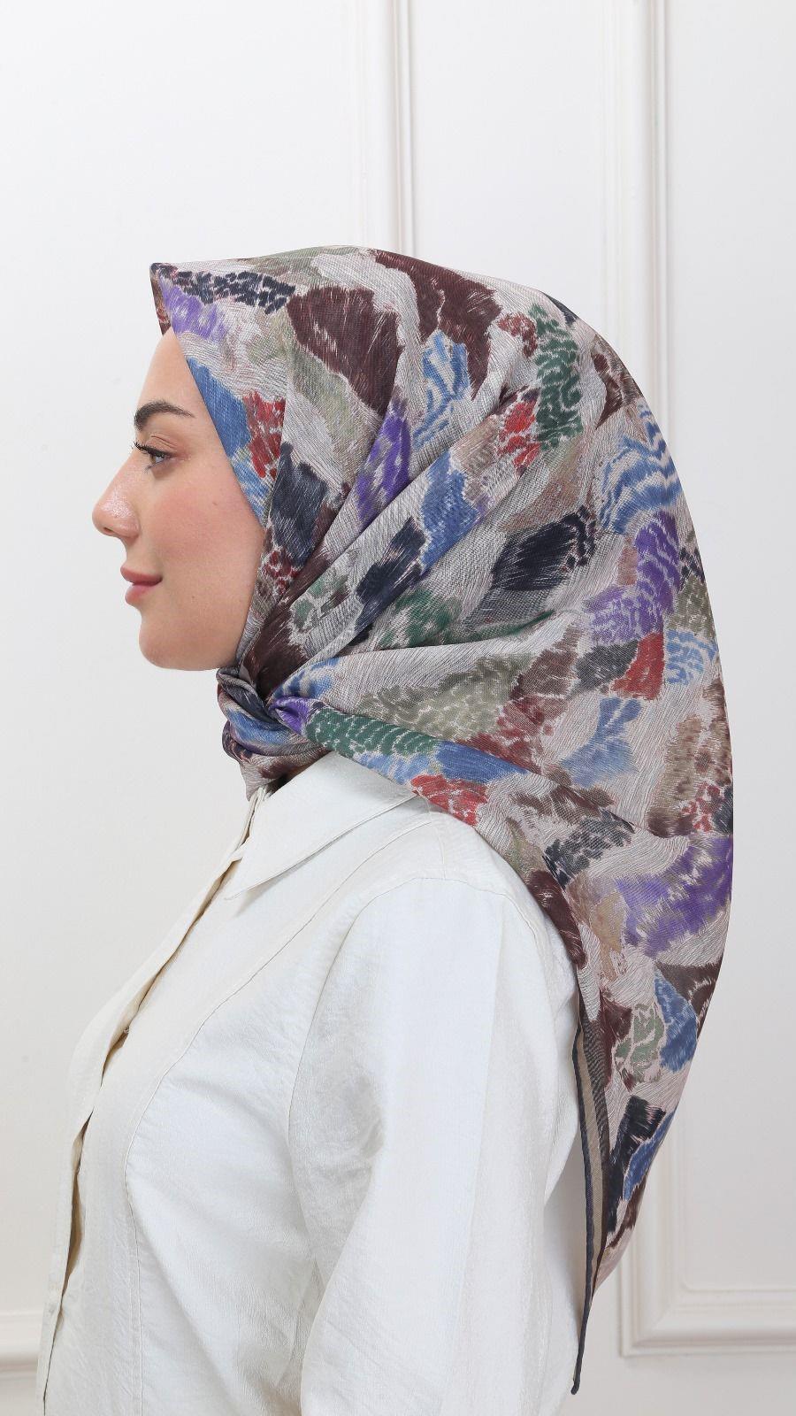 Locella Soft Pamuk Eşarp Kahve-9