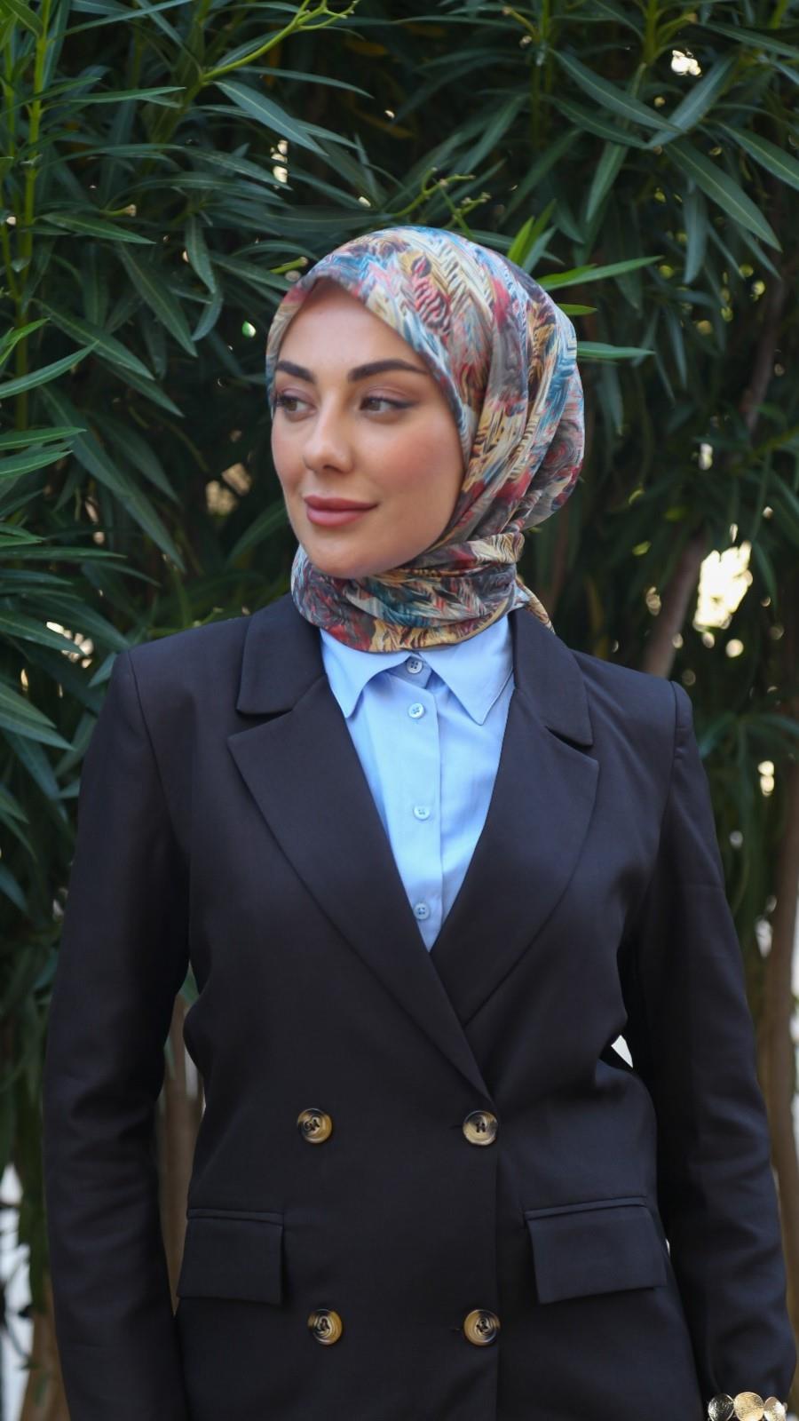 Locella Soft Pamuk Eşarp Sarı-5