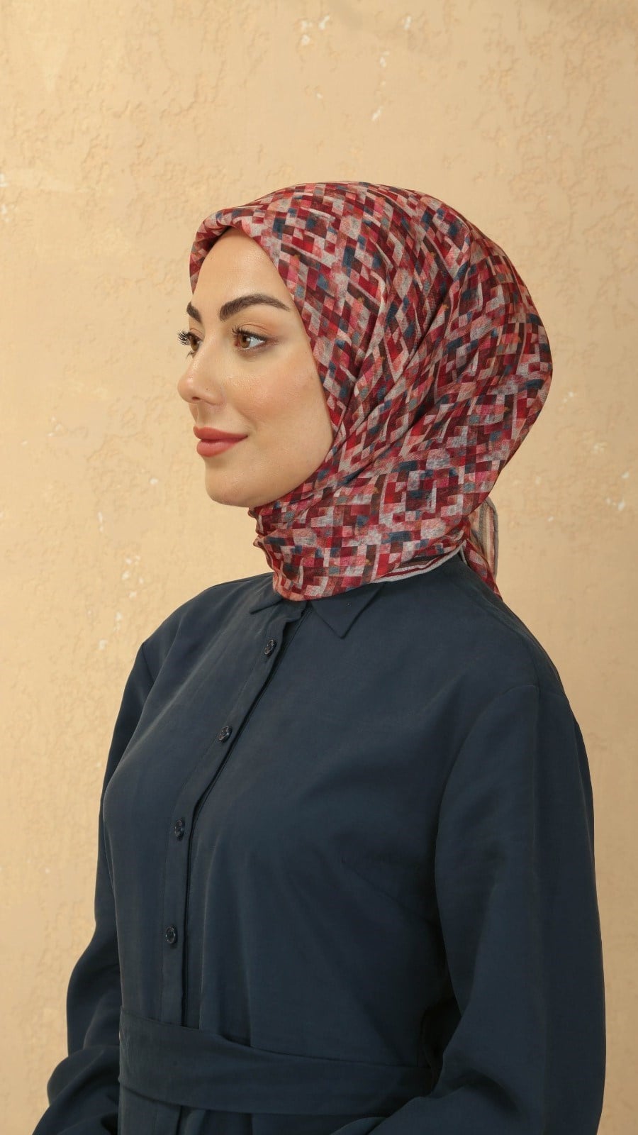 Locella Soft Pamuk Eşarp Kırmızı