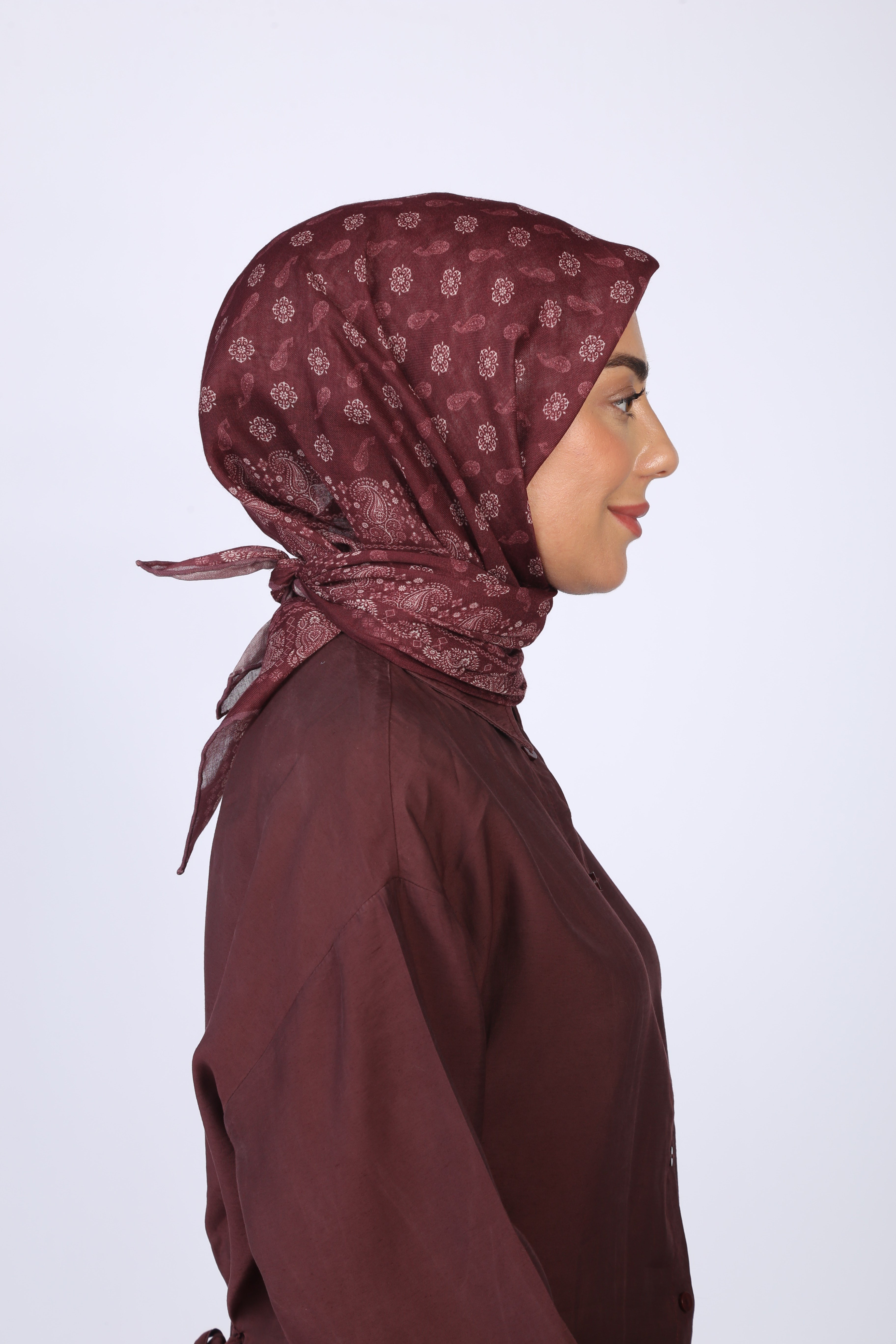 Locella Soft Pamuk Eşarp Mürdüm