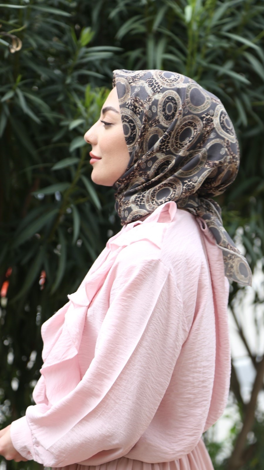 Locella Soft Pamuk Eşarp Haki