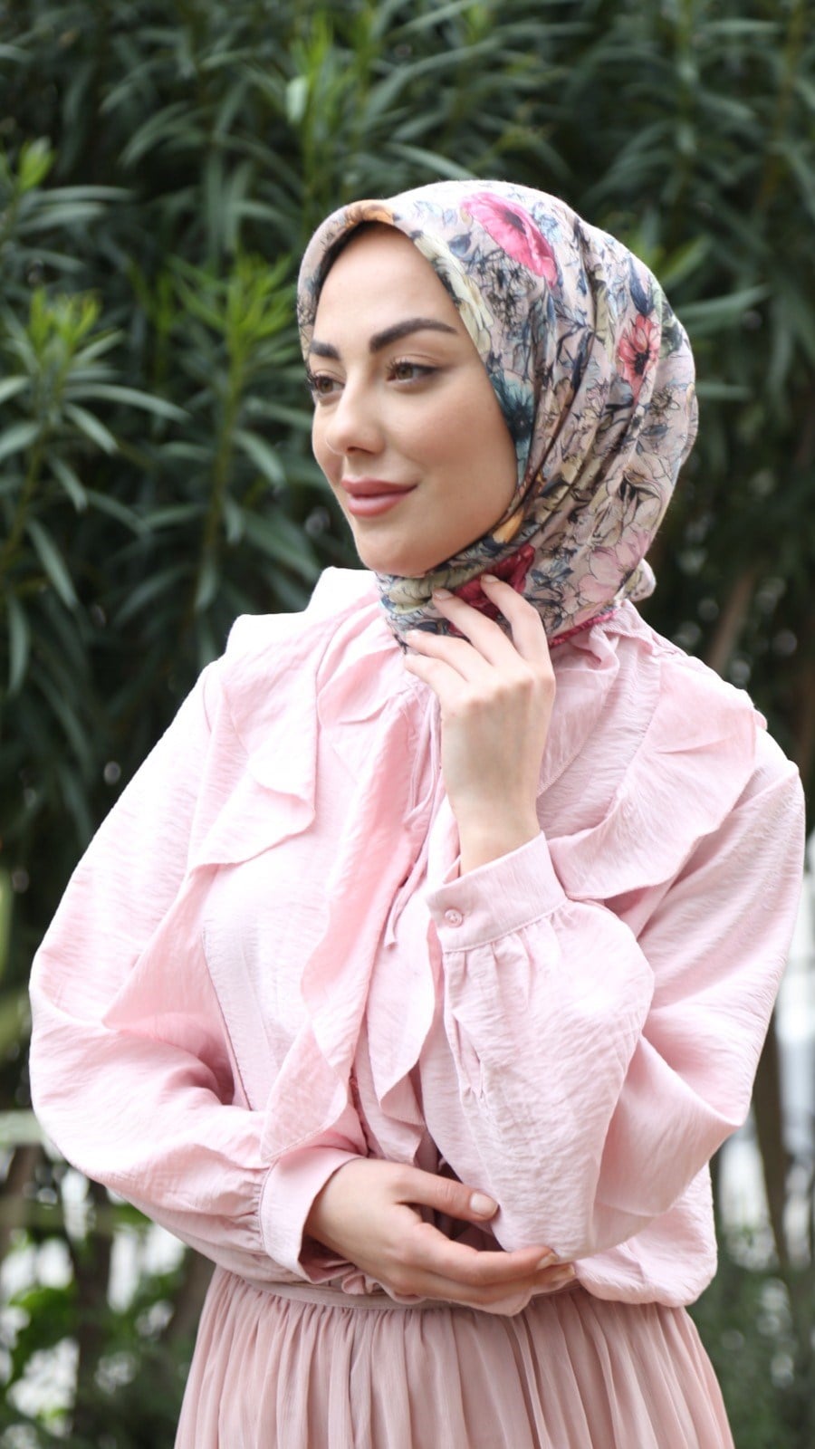 Locella Soft Pamuk Eşarp Soft Pembe