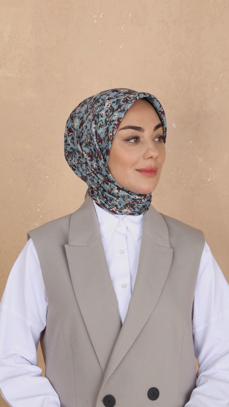 Locella Soft Pamuk Eşarp Açık Mavi-31