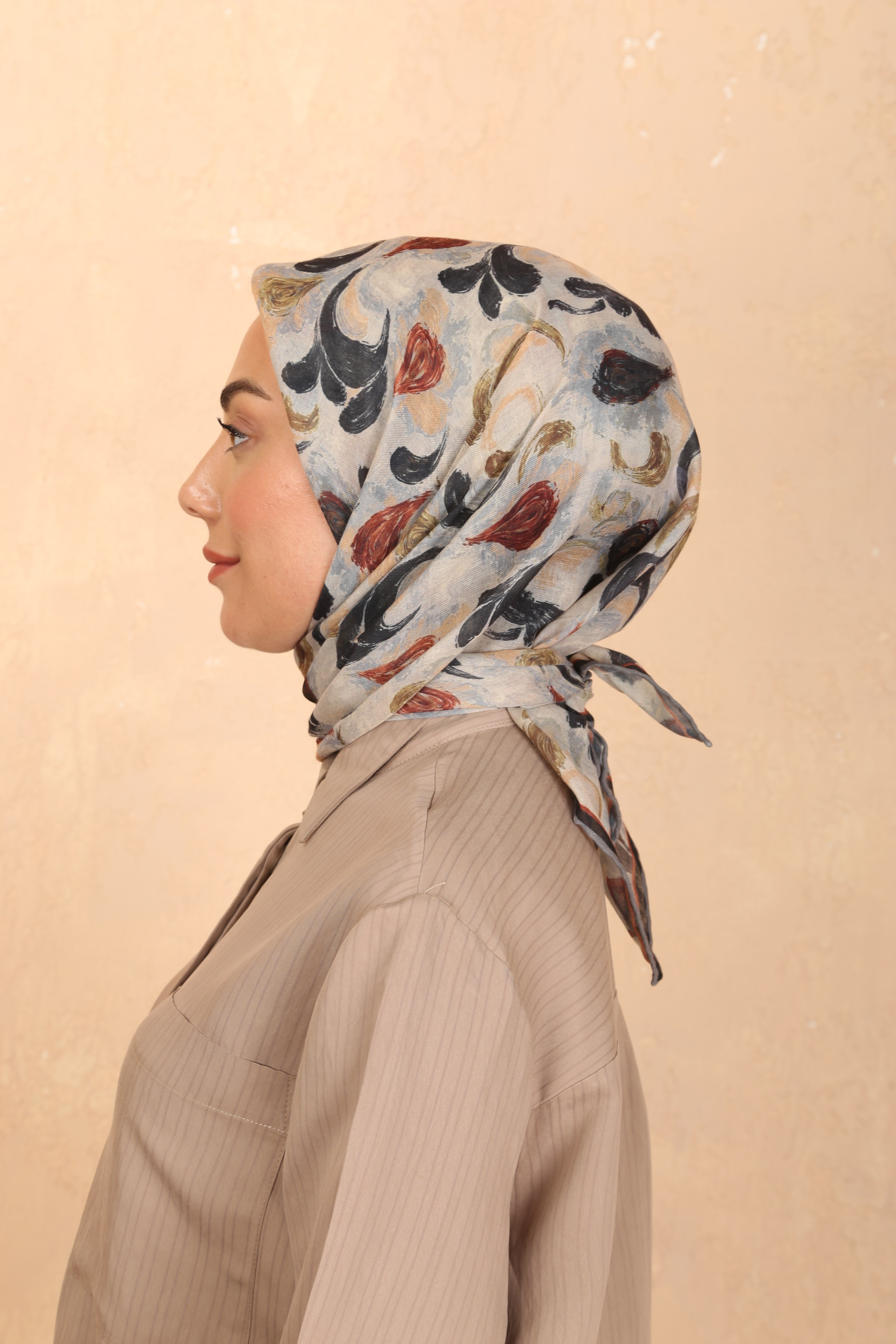 Locella Soft Pamuk Eşarp Gri