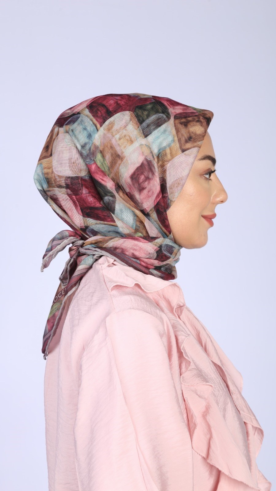 Locella Soft Pamuk Eşarp Mürdüm