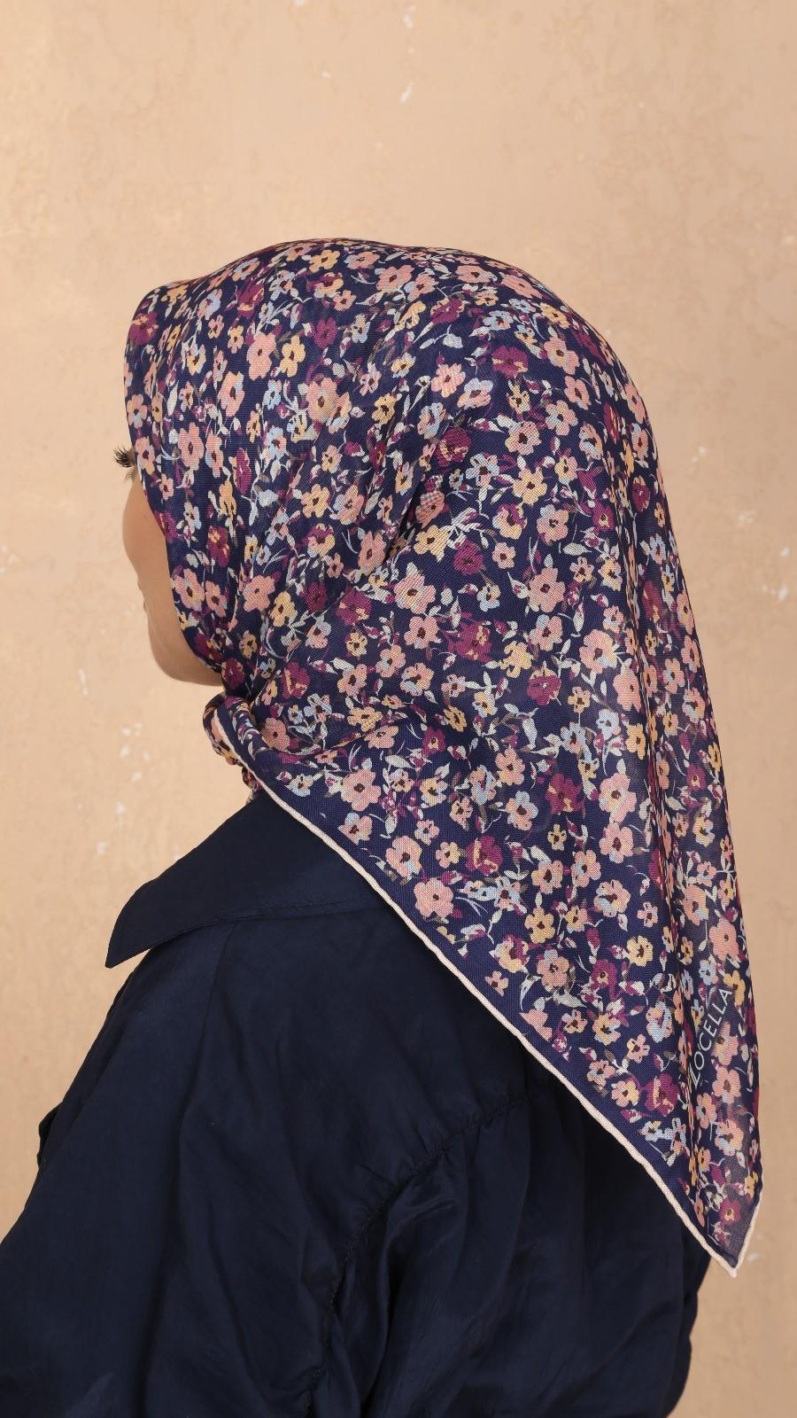 Locella Soft Pamuk Eşarp Morcivert-24