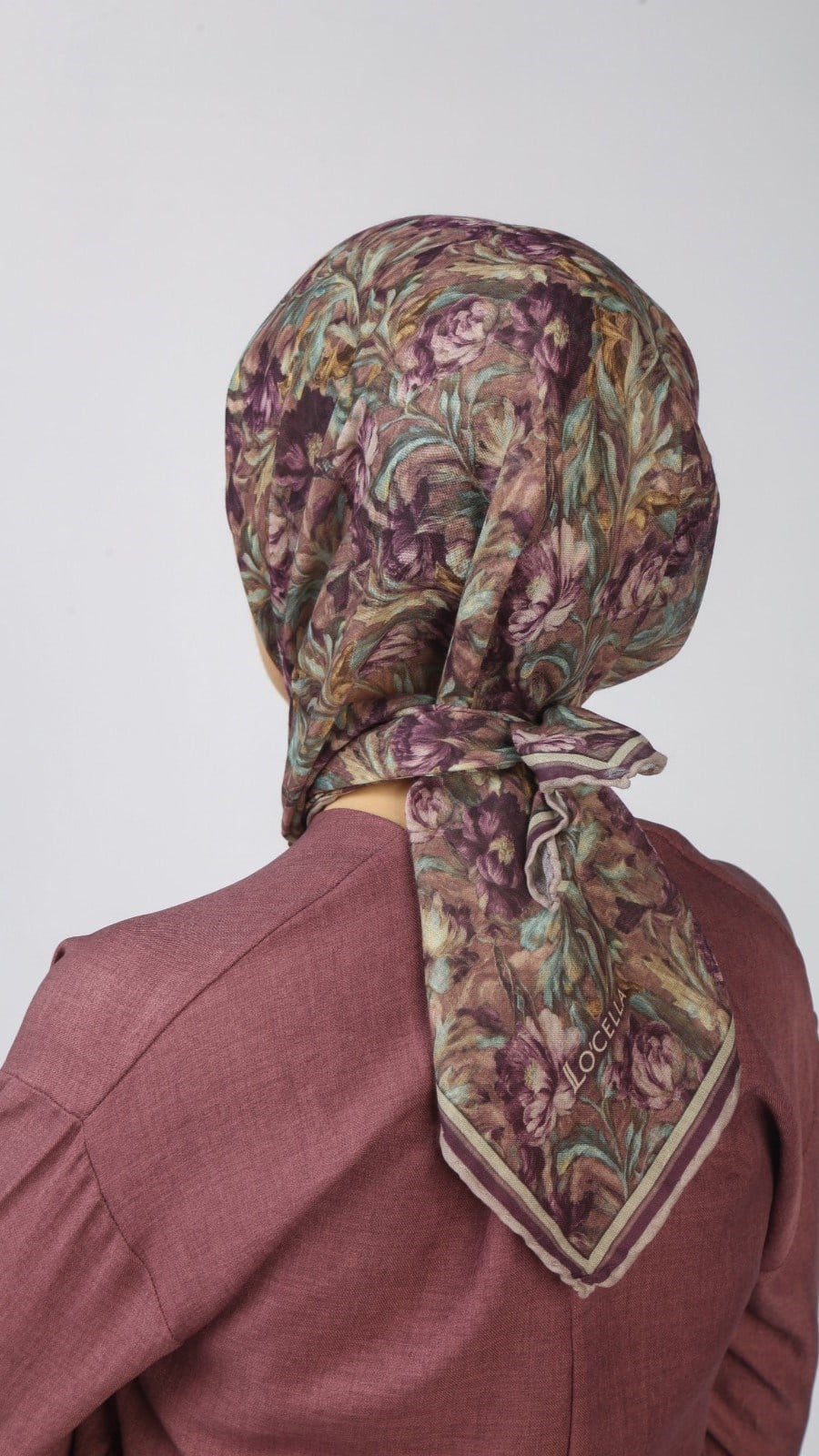 Locella Soft Pamuk Eşarp Mor