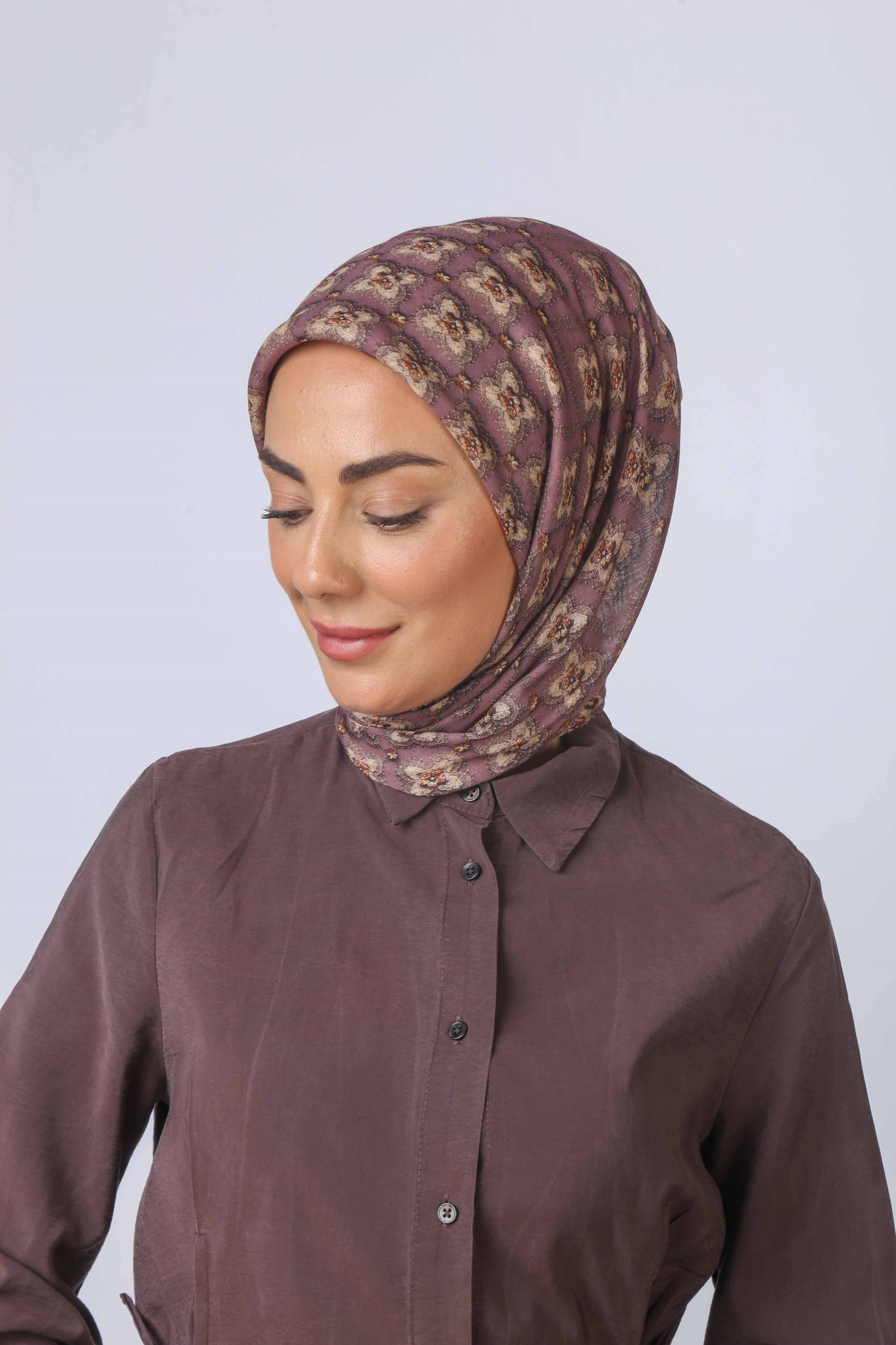 Locella Soft Pamuk Eşarp Mor