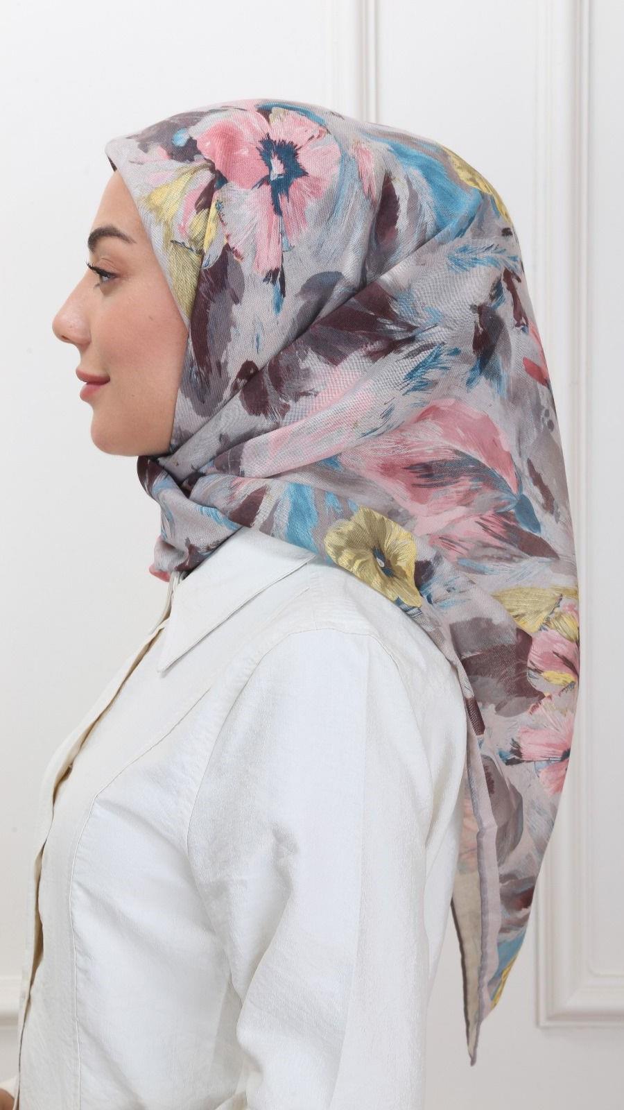 Locella Soft Pamuk Eşarp Vizon-1