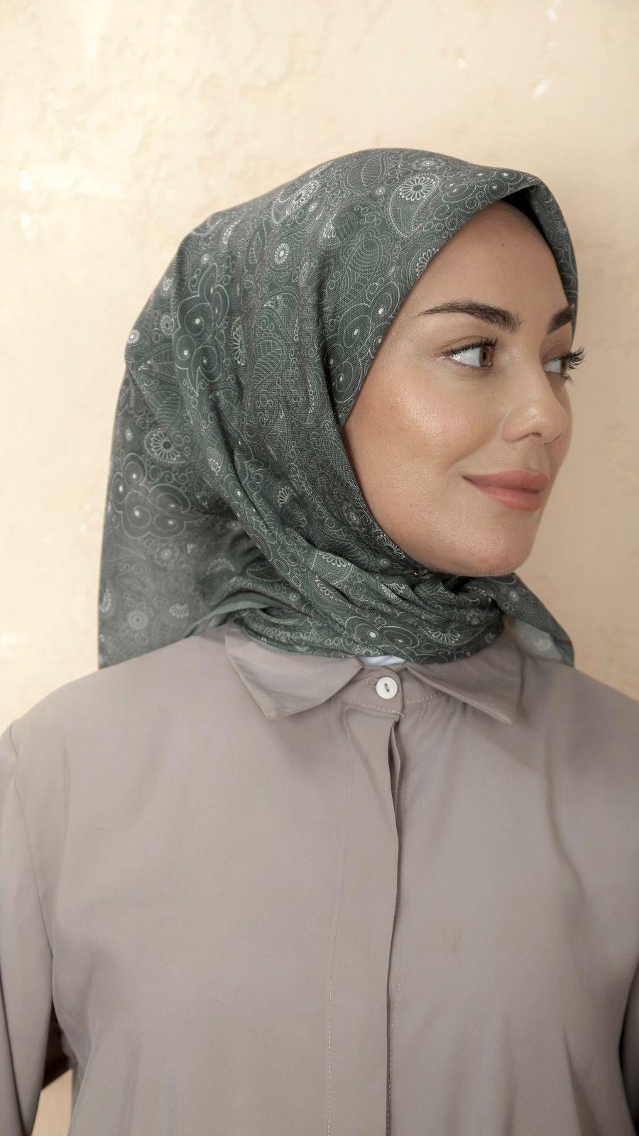 Locella Soft Pamuk Eşarp Çağla Yeşili-28