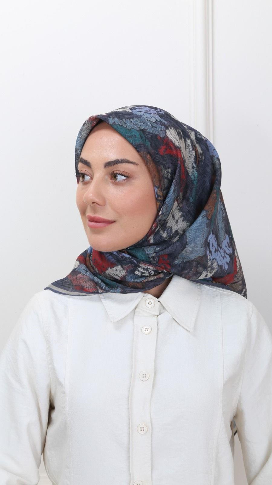 Locella Soft Pamuk Eşarp Koyu Gri-8