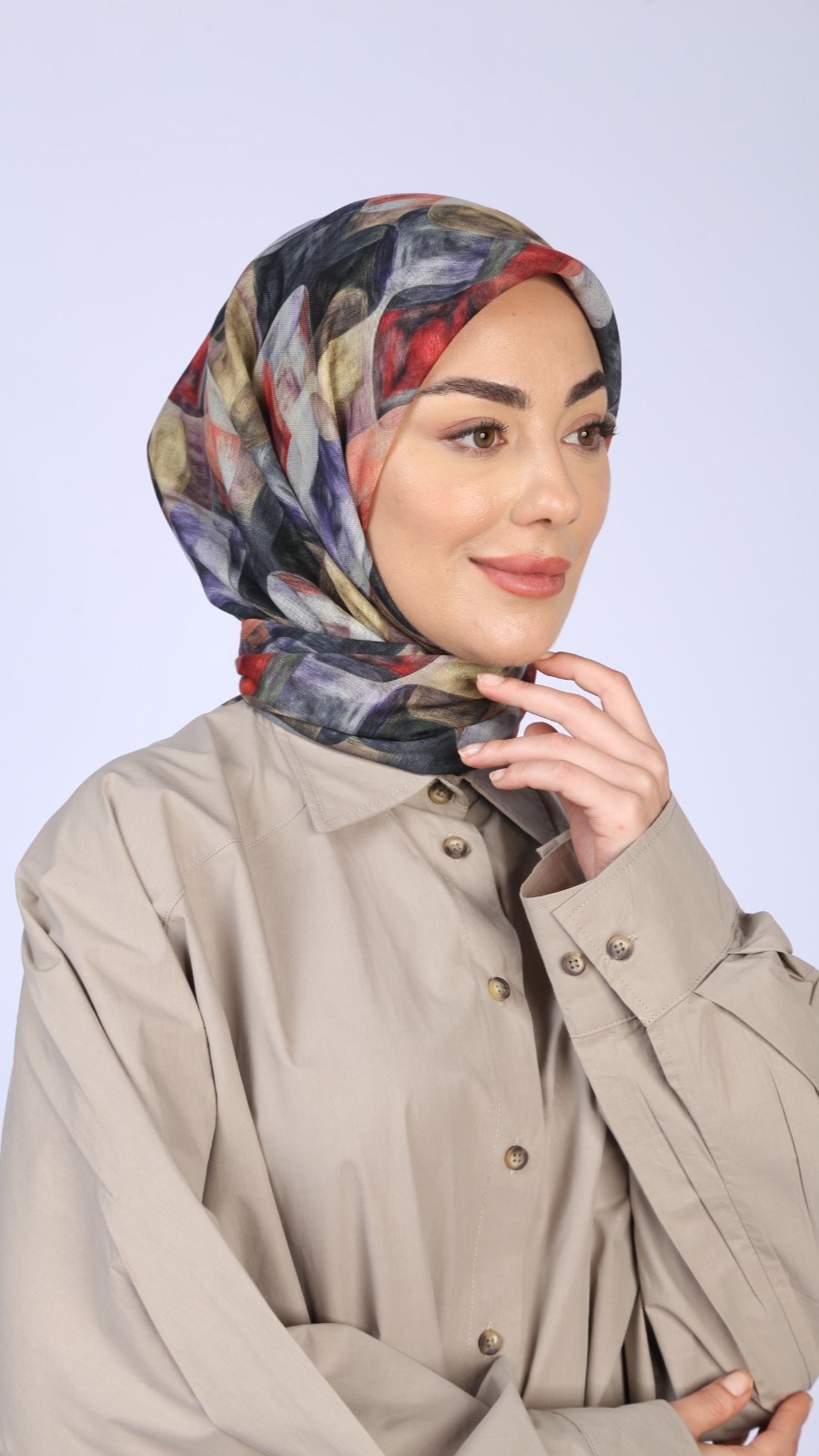 Locella Soft Pamuk Eşarp Siyah