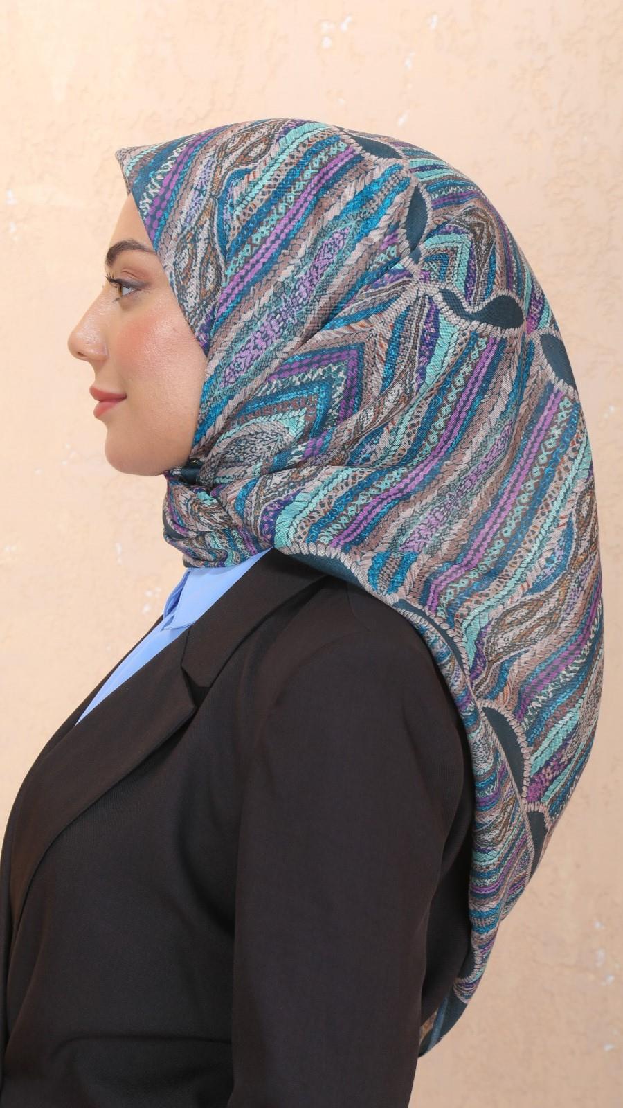 Locella Soft Pamuk Eşarp Zümrüt Yeşili-5