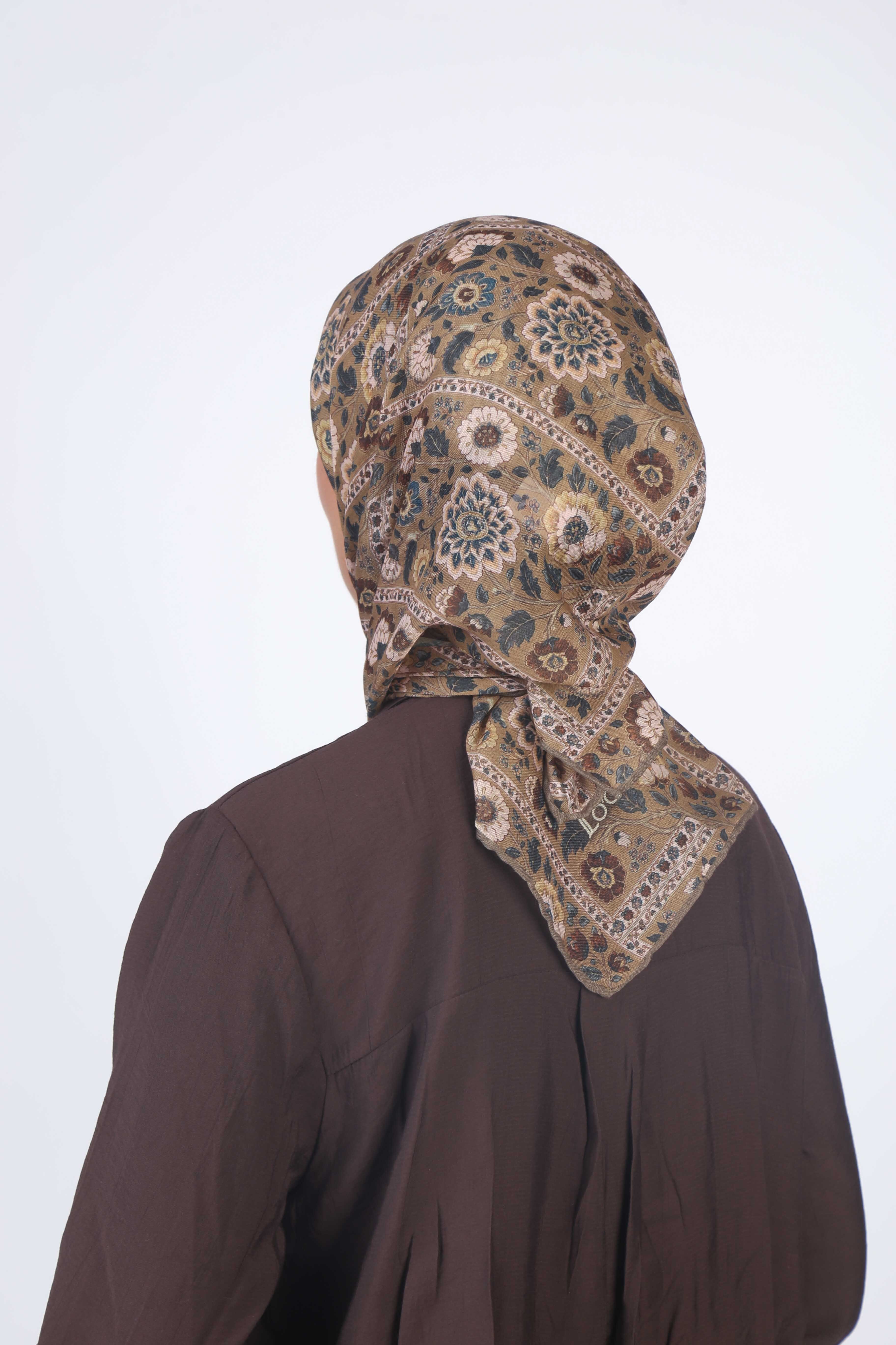 Locella Soft Pamuk Eşarp Zeytin Yeşili