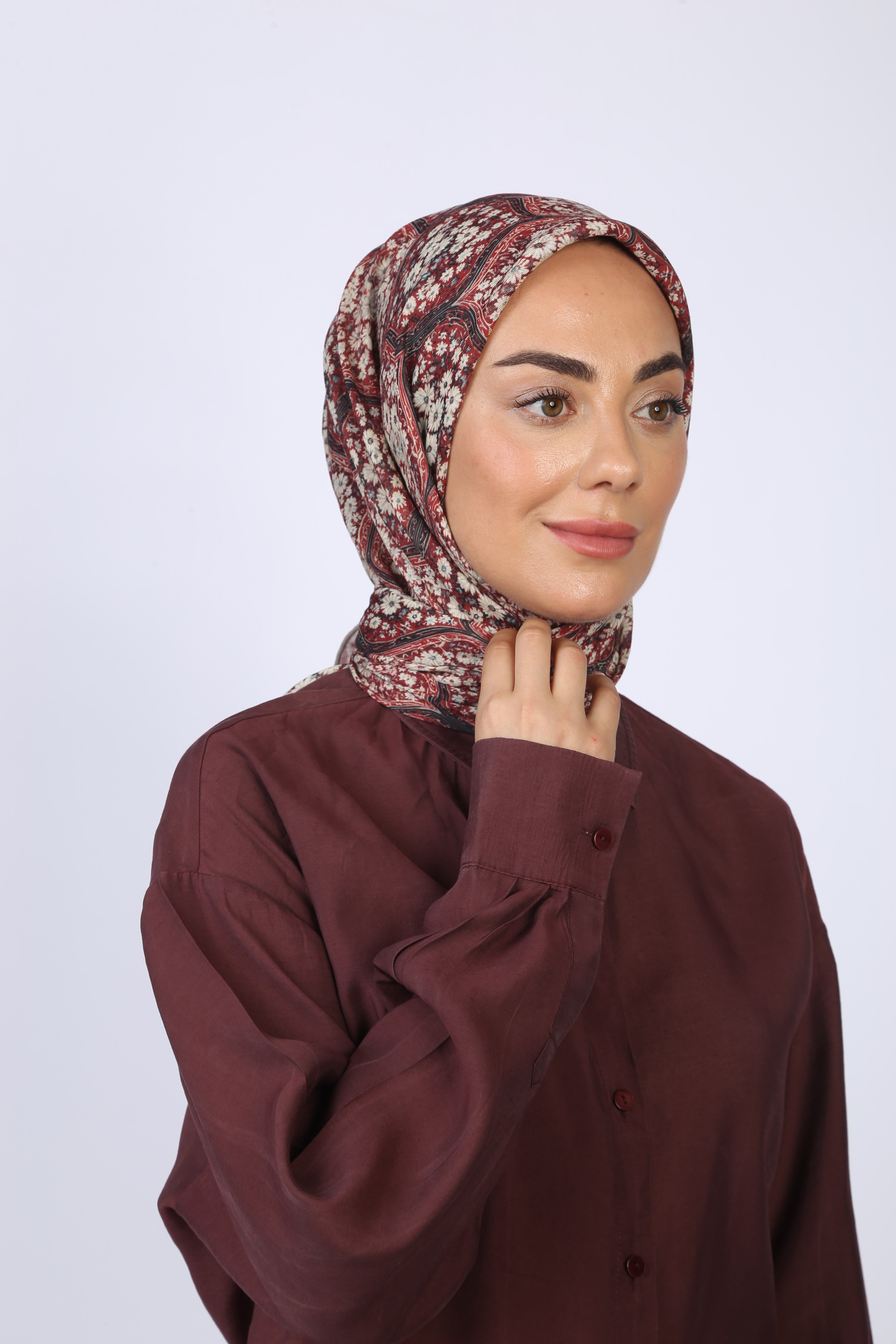 Locella Soft Pamuk Eşarp Kırmızı