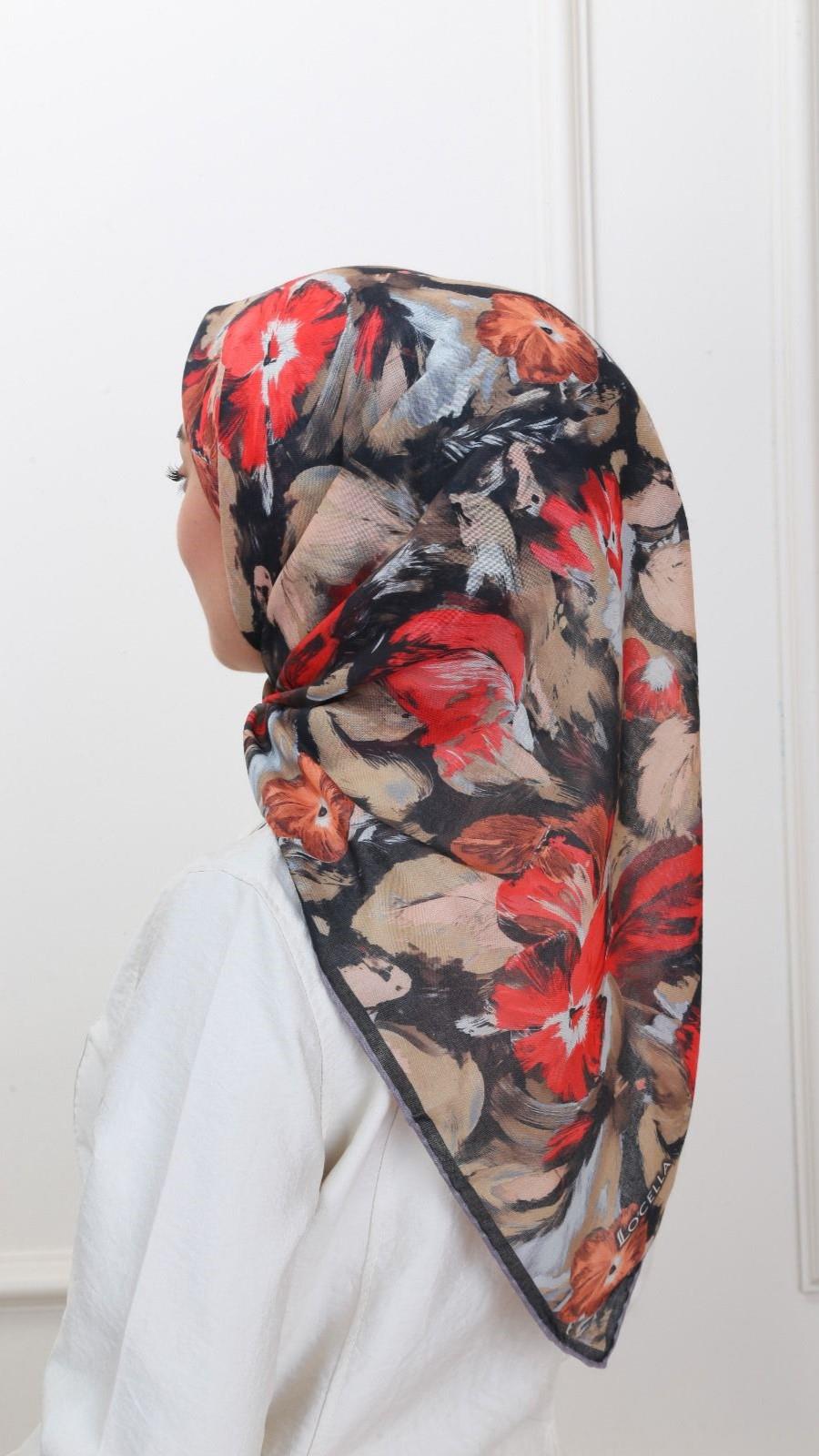 Locella Soft Pamuk Eşarp Siyah-5