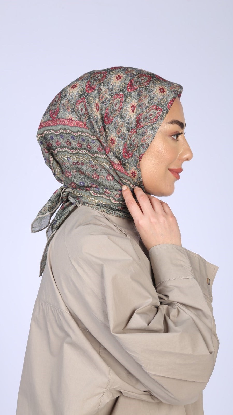 Locella Soft Pamuk Eşarp Yeşil