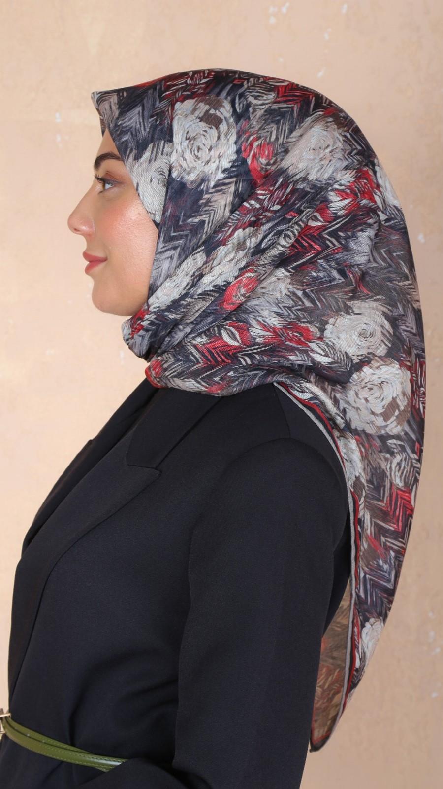 Locella Soft Pamuk Eşarp Siyah-13