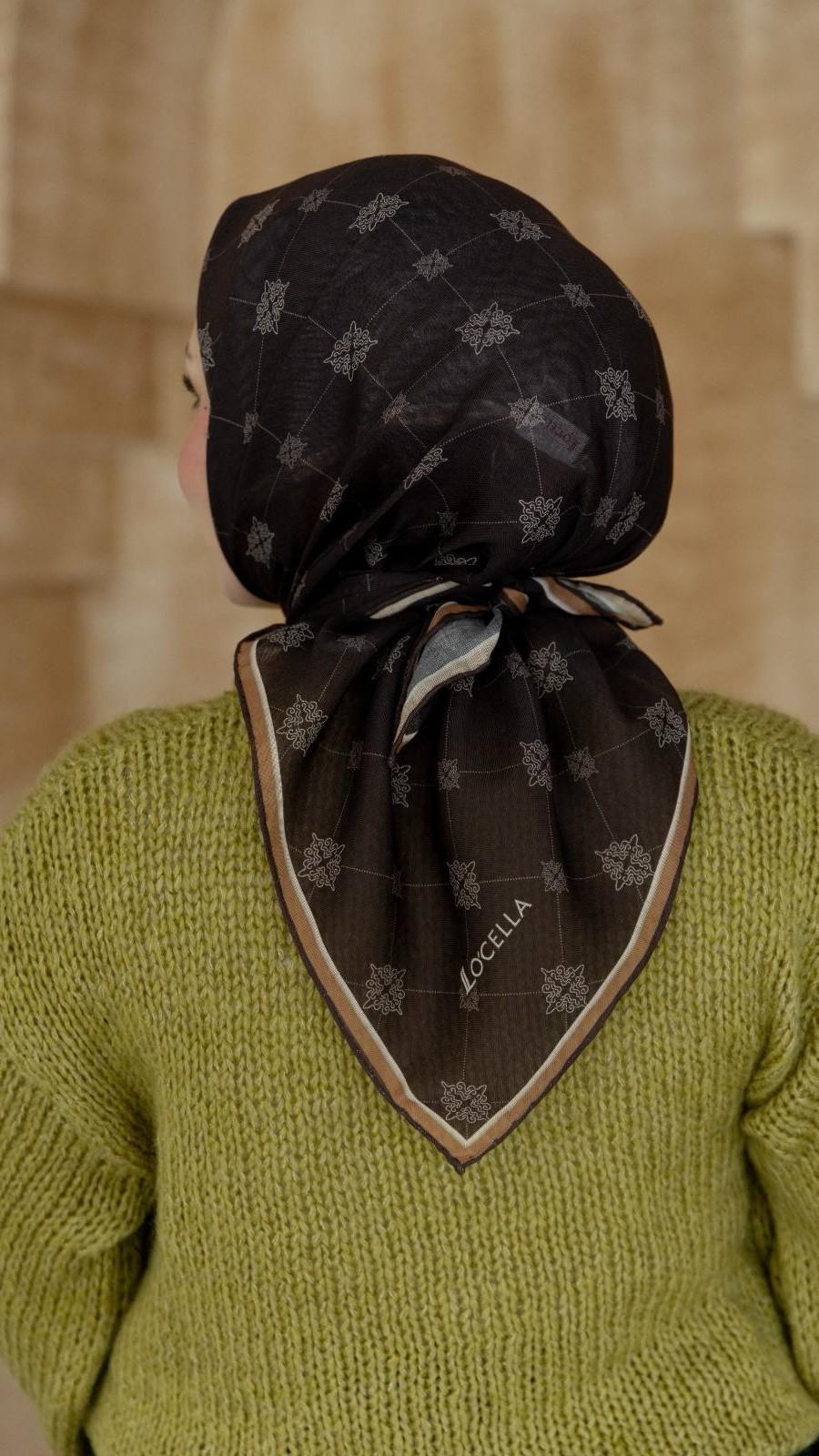 Locella Soft Pamuk Eşarp Acı Kahve-12