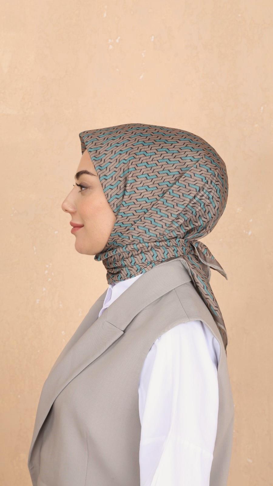 Locella Soft Pamuk Eşarp Vizon-14