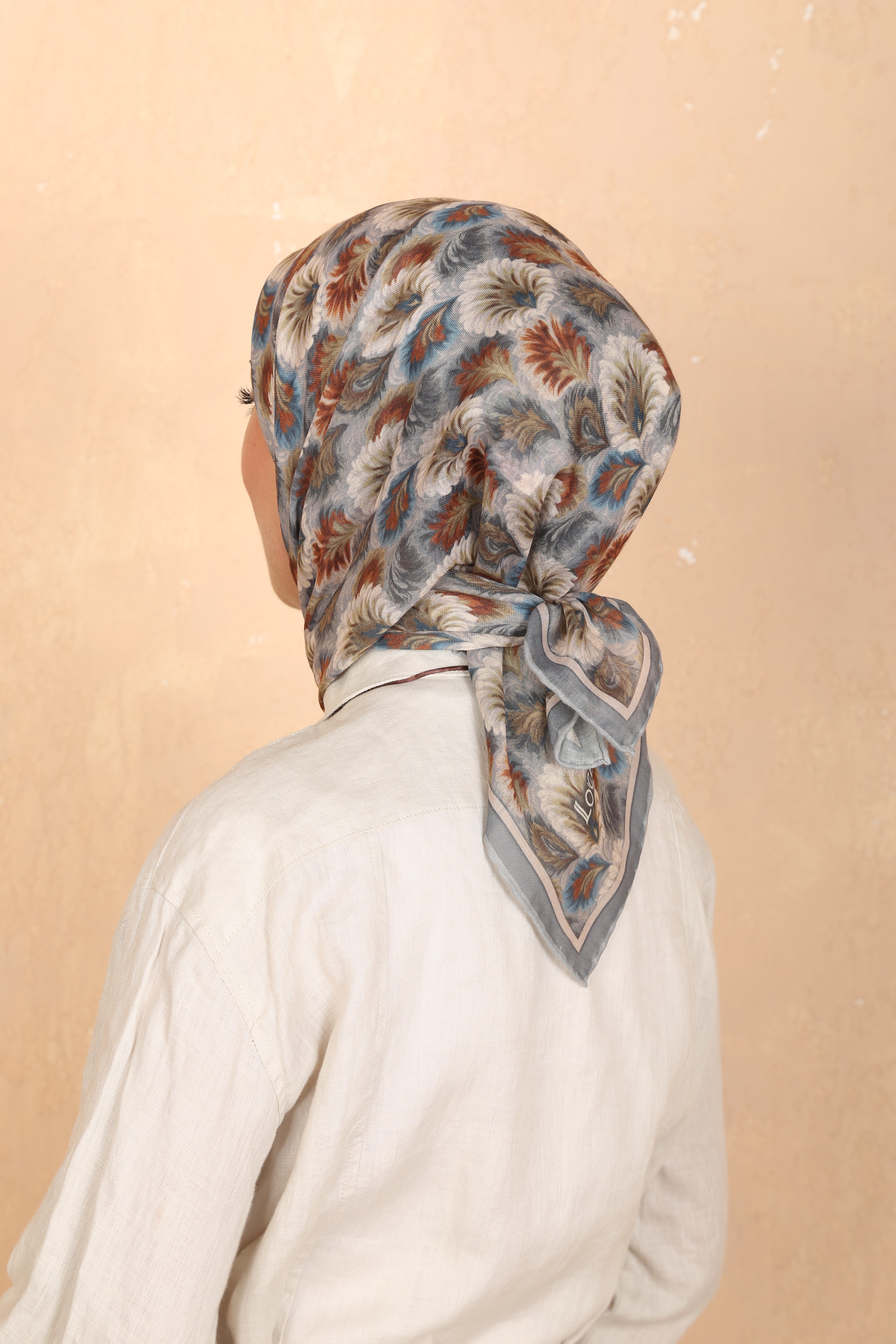 Locella Soft Pamuk Eşarp Gri