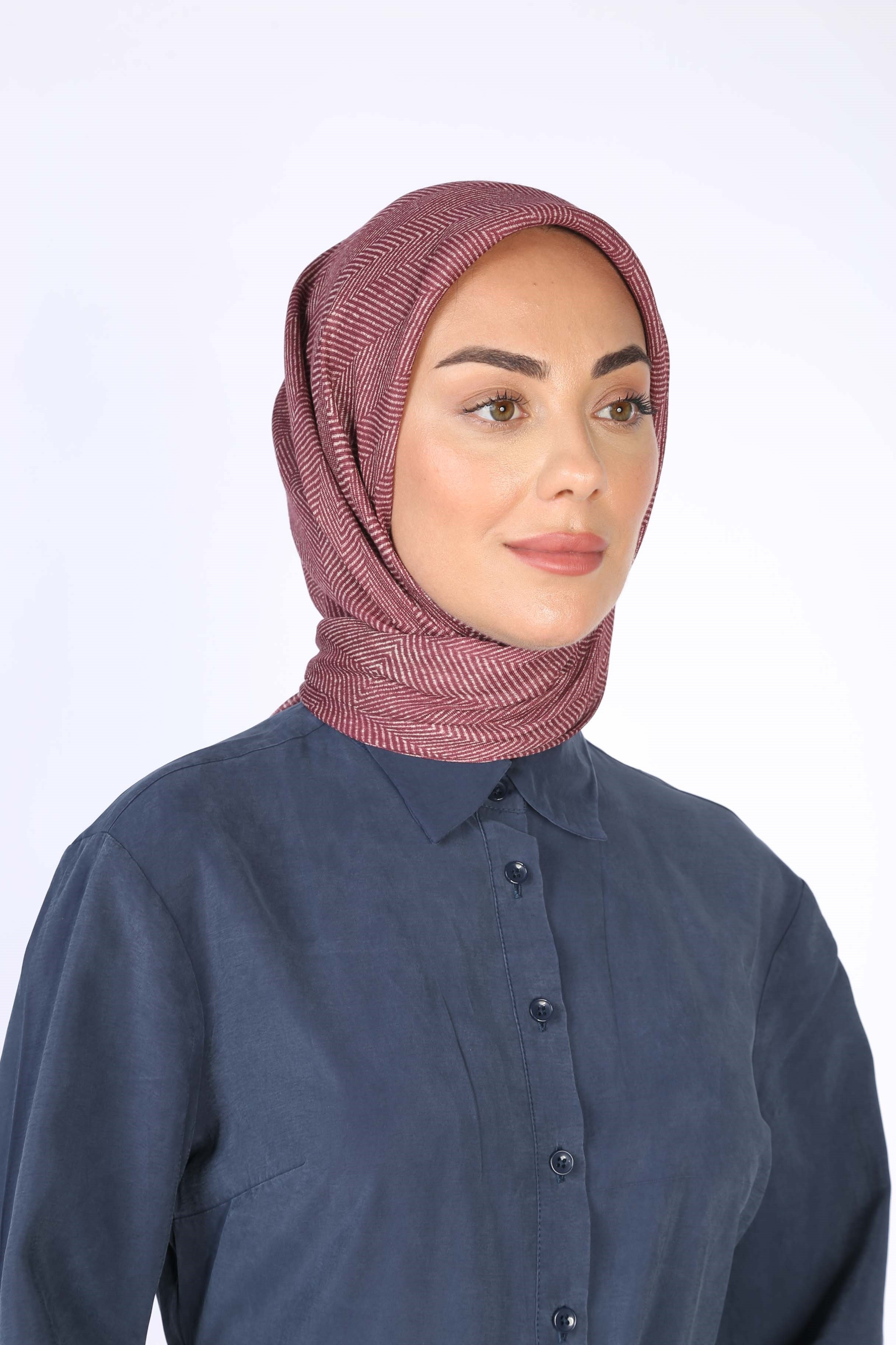 Locella Soft Pamuk Eşarp Bordo