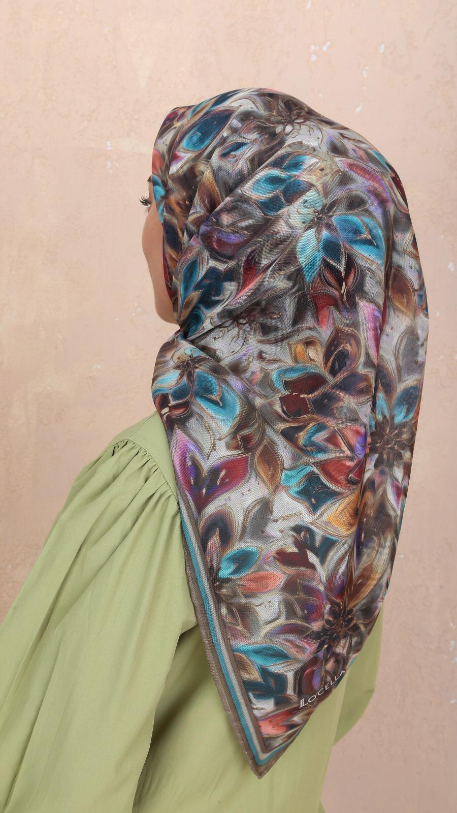 Locella Soft Pamuk Eşarp Yeşil-4