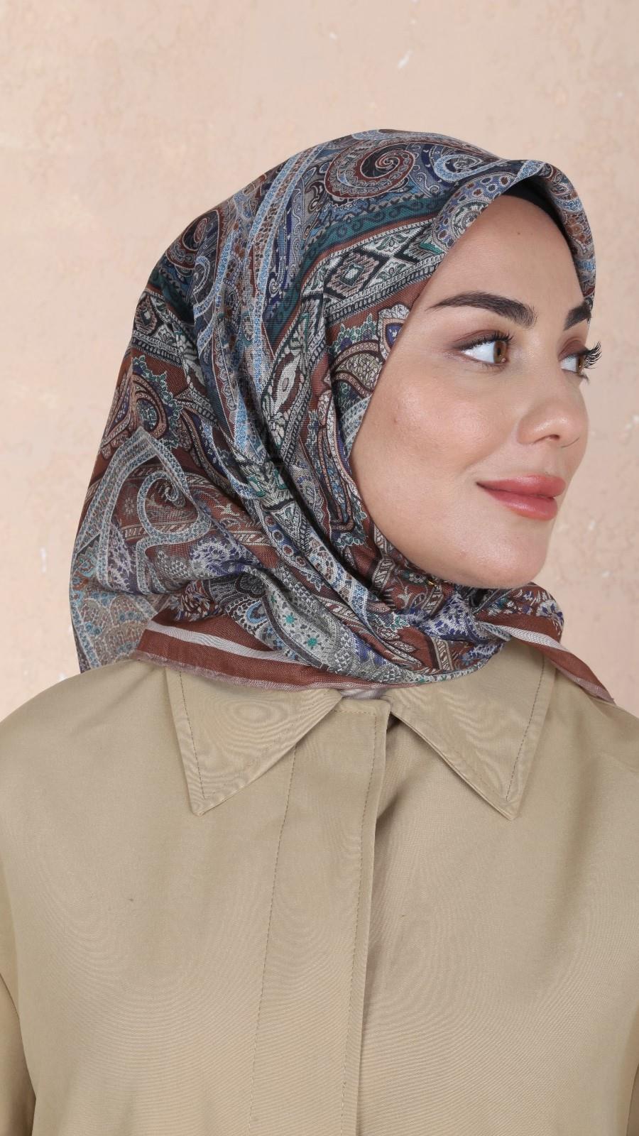 Locella Soft Pamuk Eşarp Kiremit-10