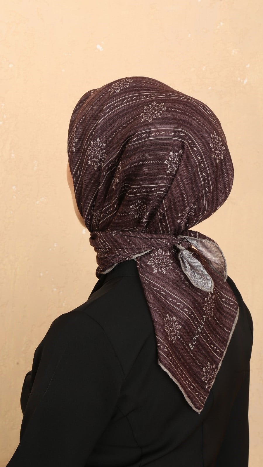 Locella Soft Pamuk Eşarp Kızıl Kahve