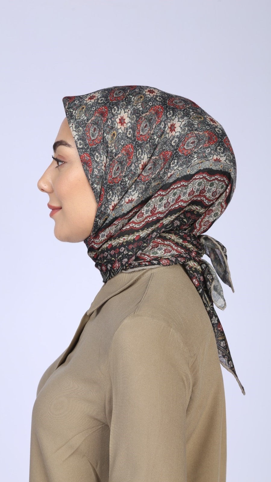 Locella Soft Pamuk Eşarp Siyah