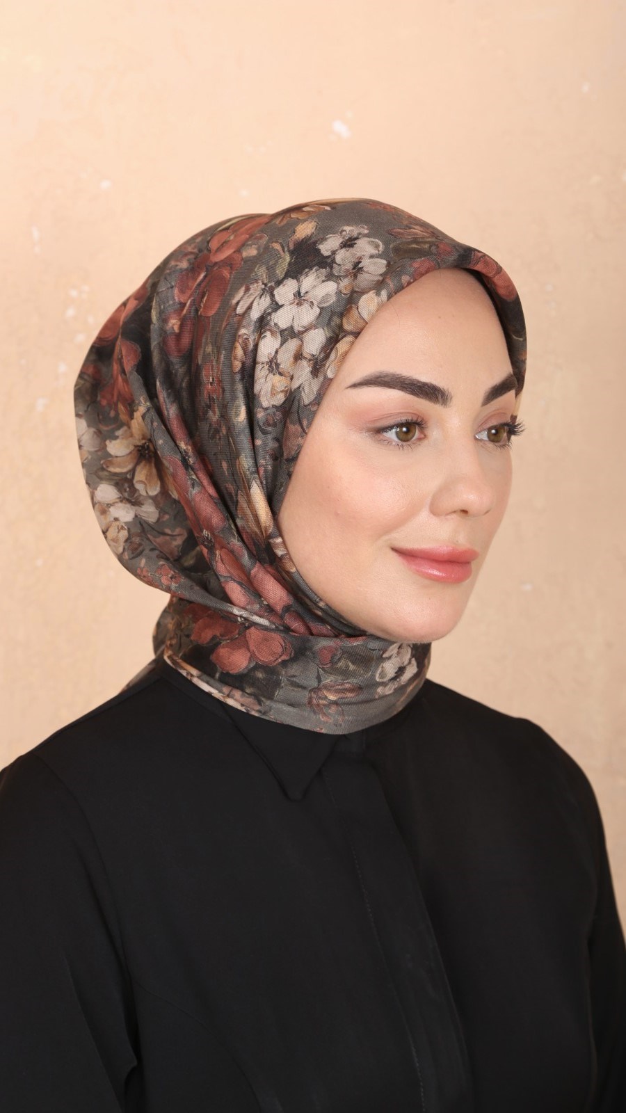 Locella Soft Pamuk Eşarp Haki
