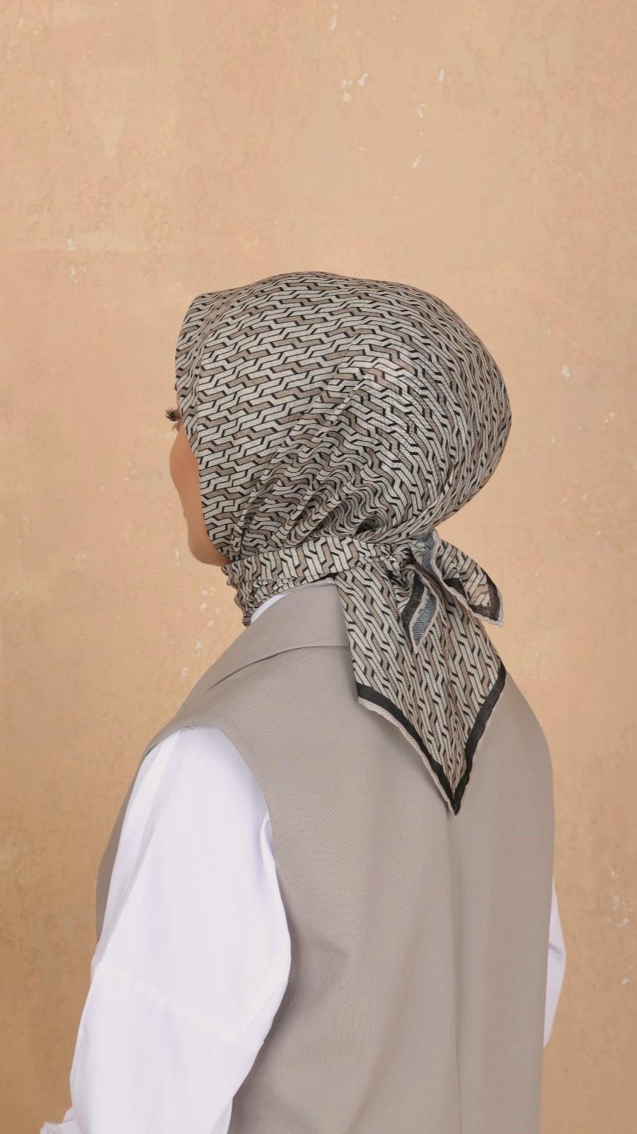 Locella Soft Pamuk Eşarp Bej-5