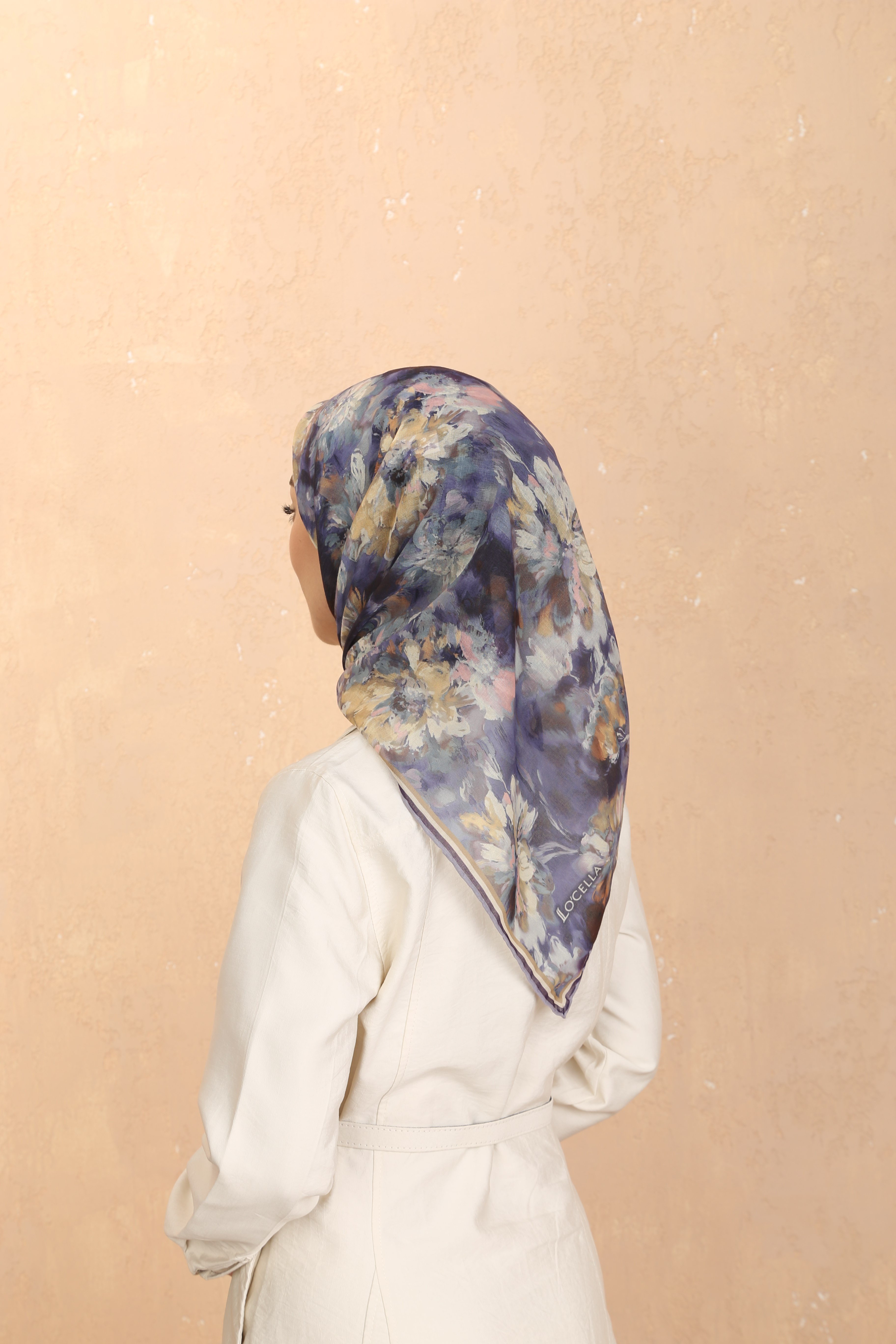 Locella Soft Pamuk Eşarp-Lila