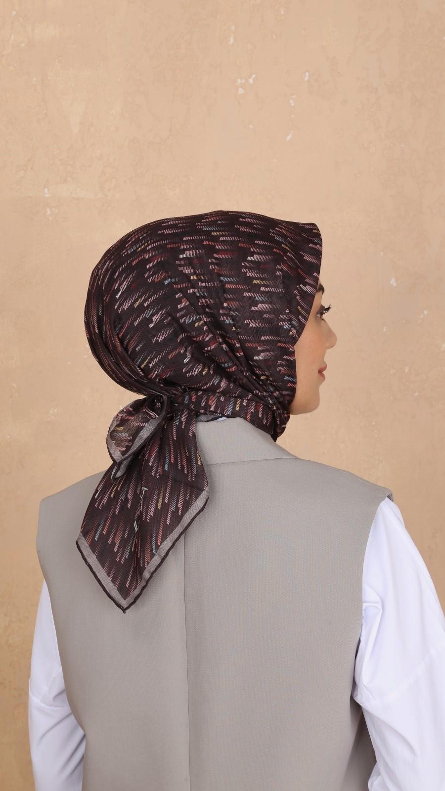 Locella Soft Pamuk Eşarp Mürdüm-5