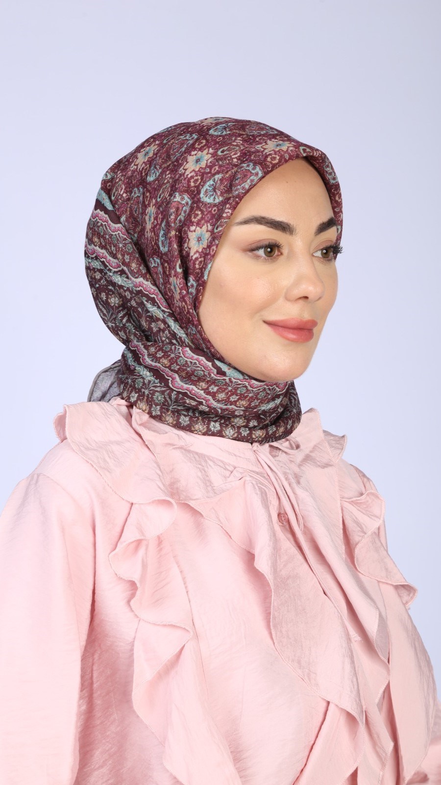 Locella Soft Pamuk Eşarp Vişne