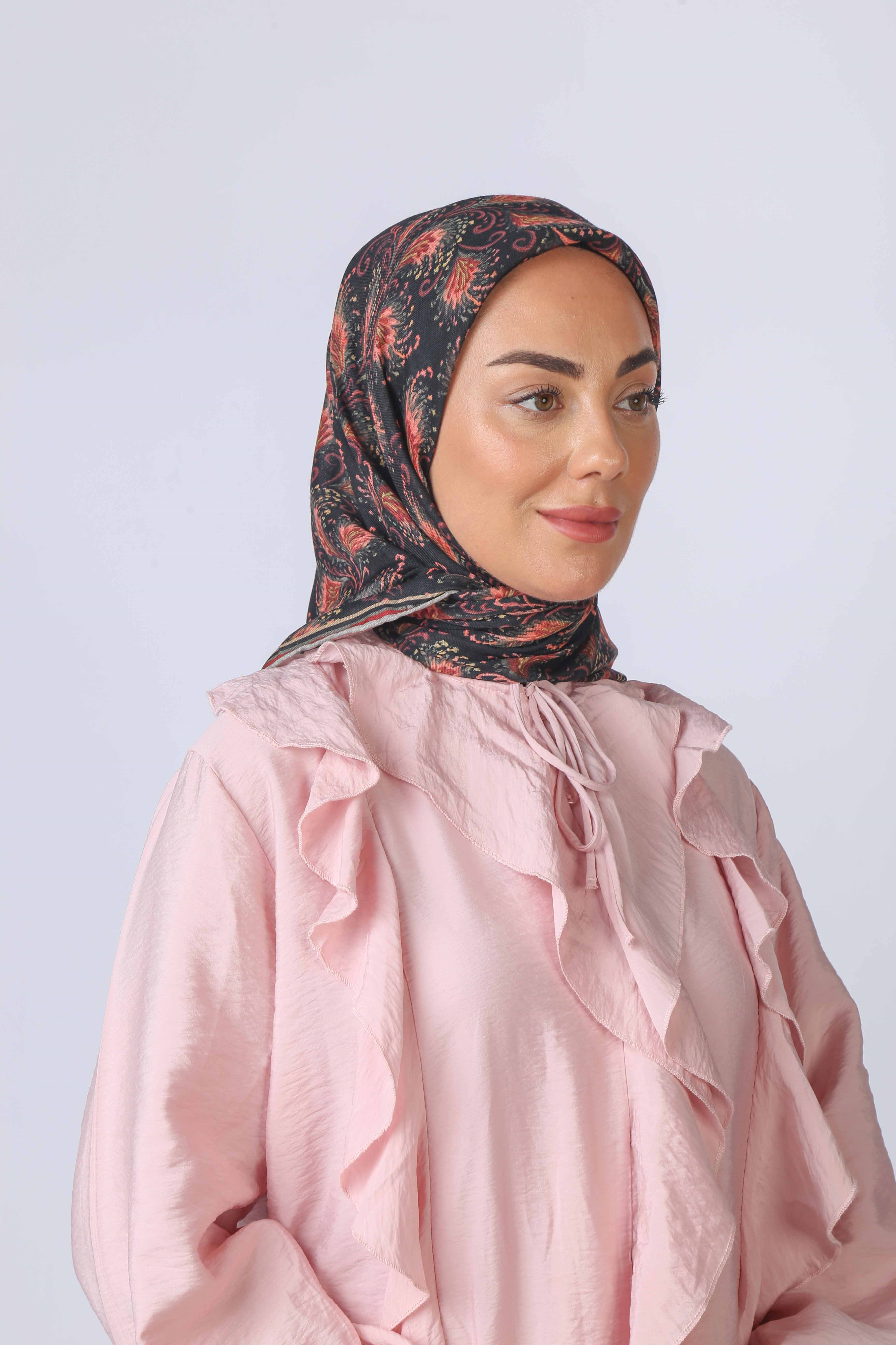 Locella Soft Pamuk Eşarp Siyah