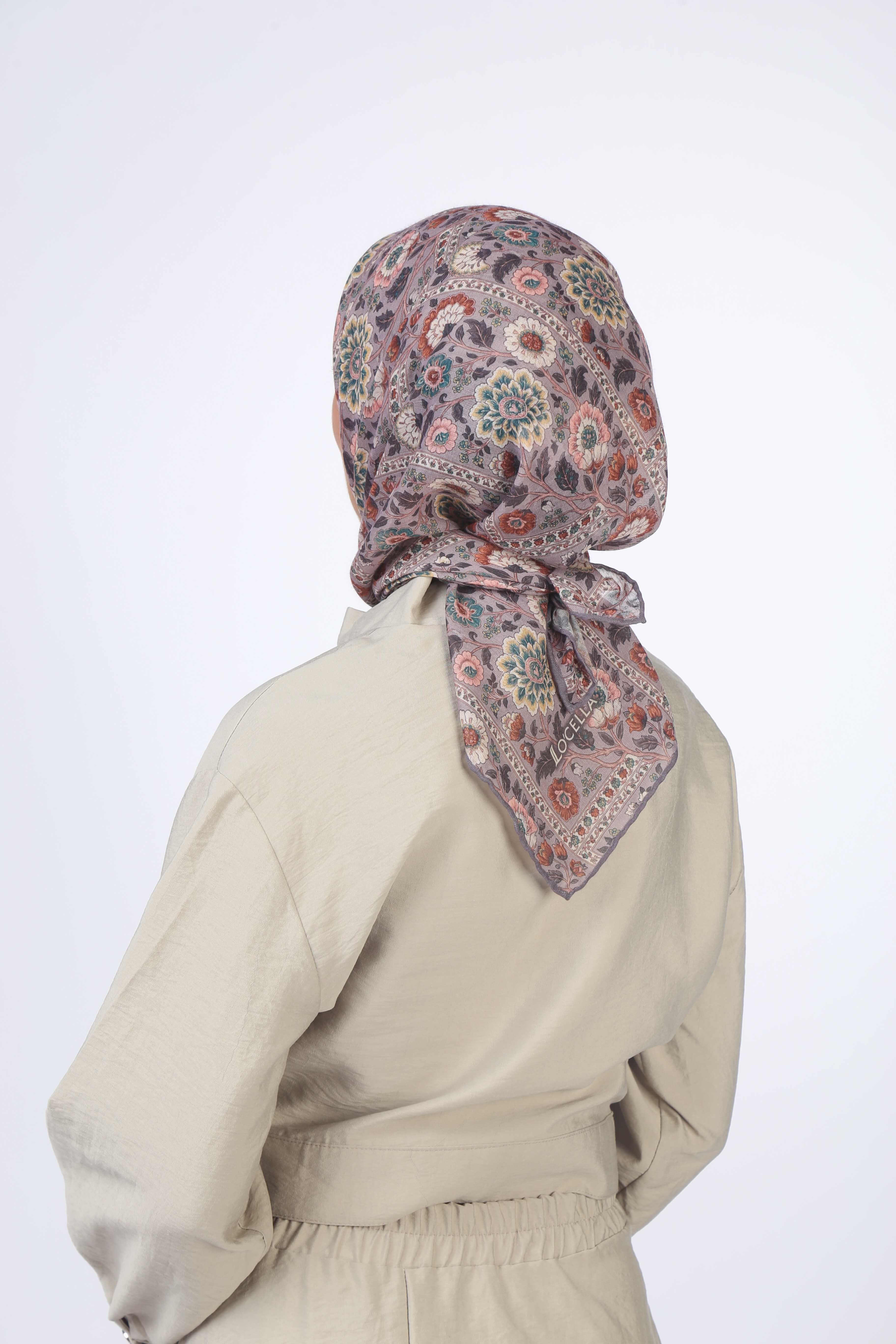 Locella Soft Pamuk Eşarp Mor