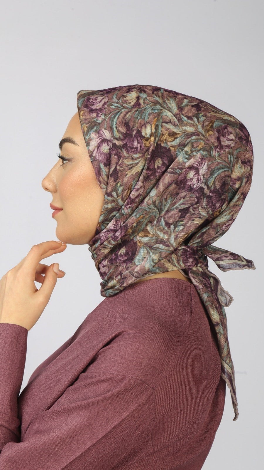 Locella Soft Pamuk Eşarp Mor