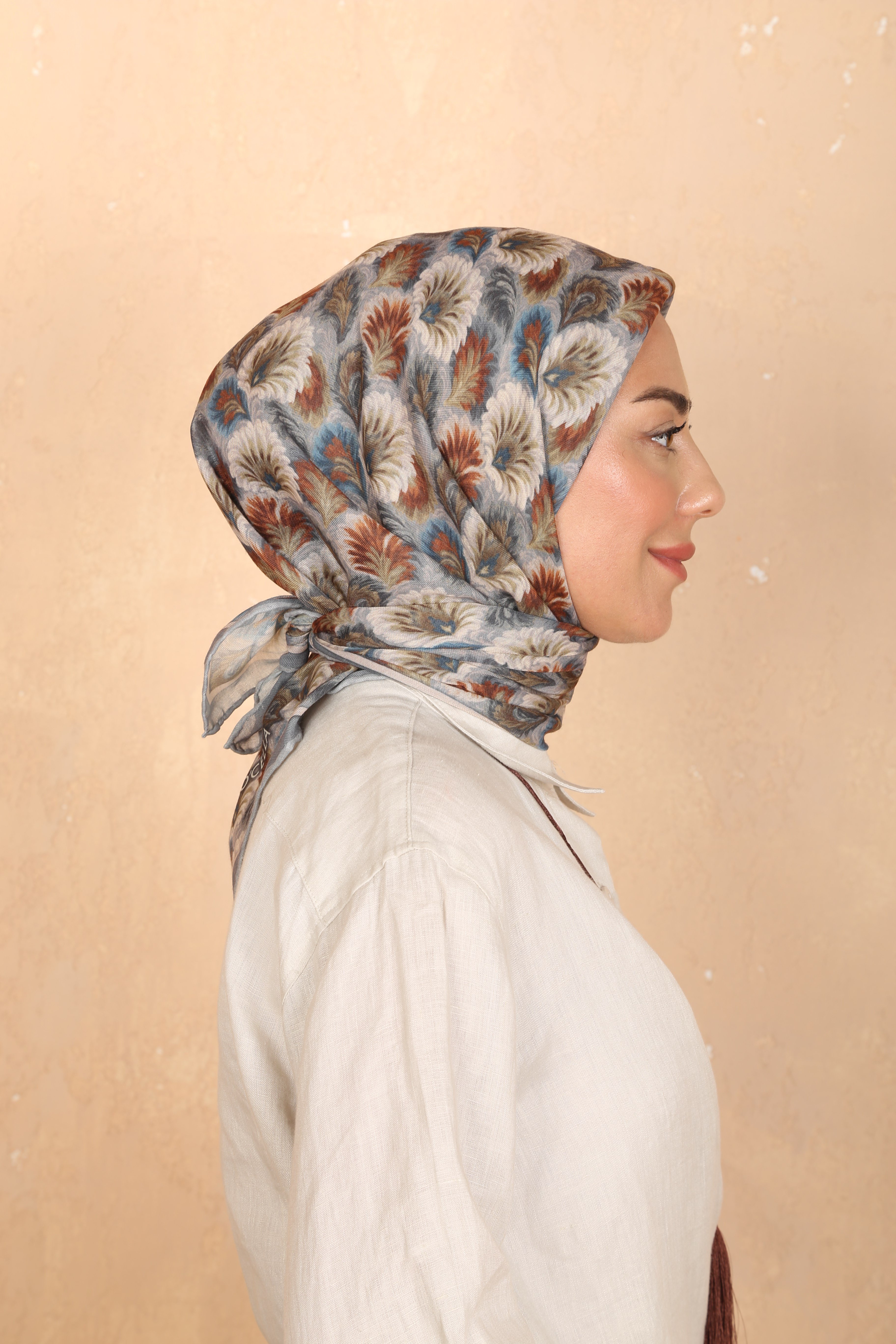 Locella Soft Pamuk Eşarp Gri