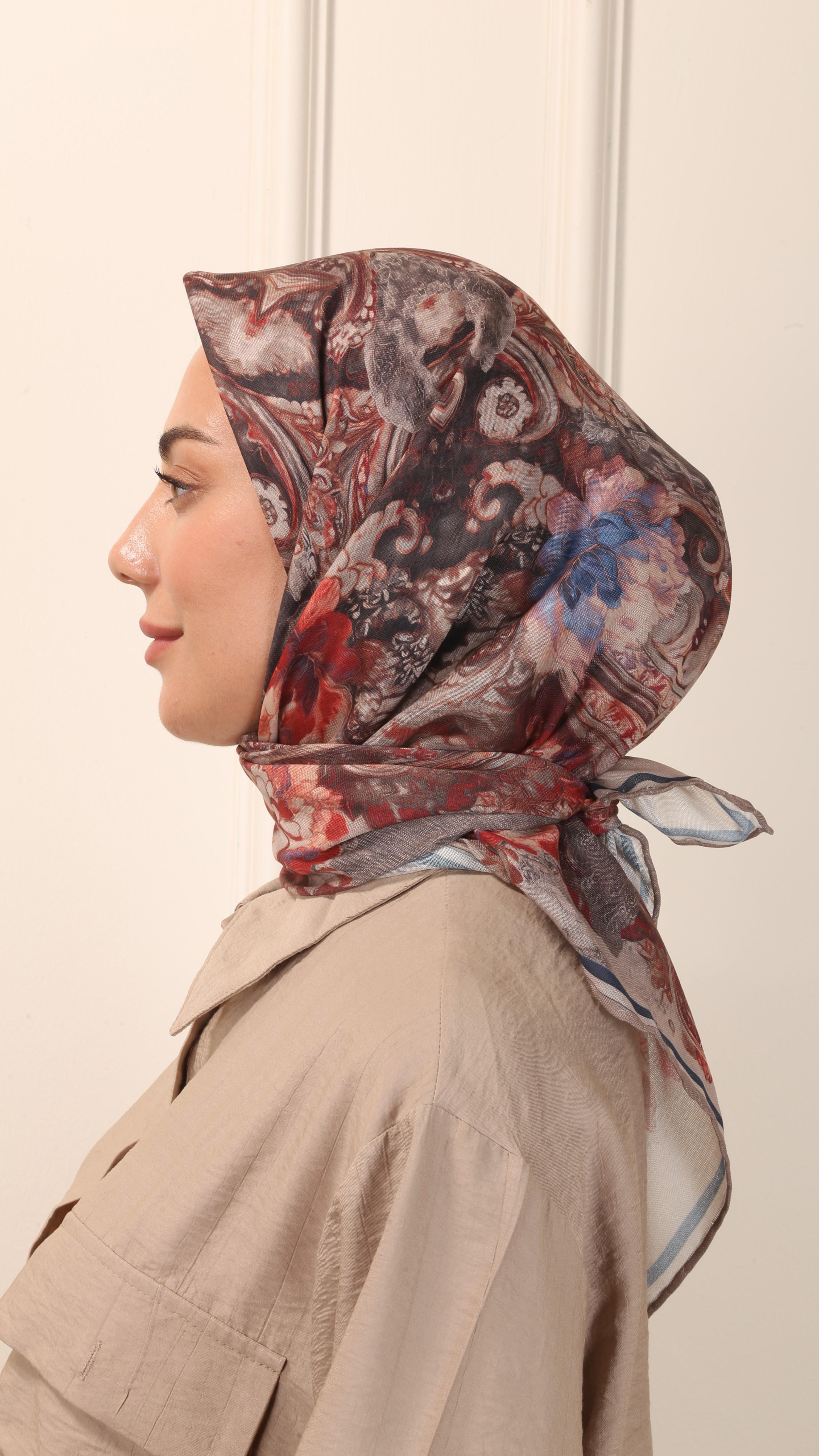 Locella Soft Pamuk Eşarp Bej-6