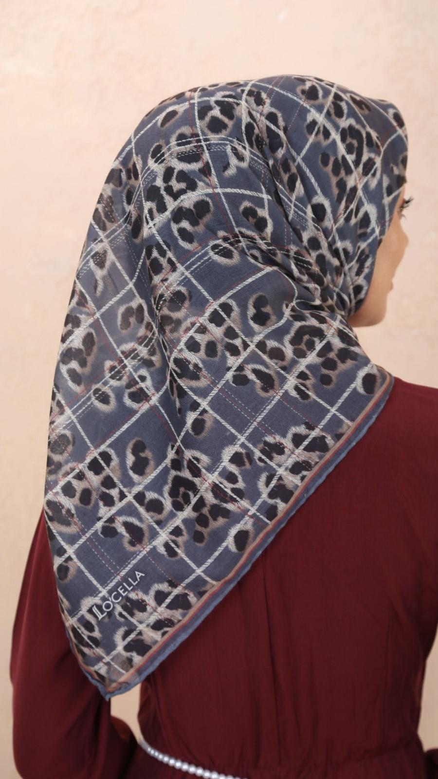 Locella Soft Pamuk Eşarp Gri-4