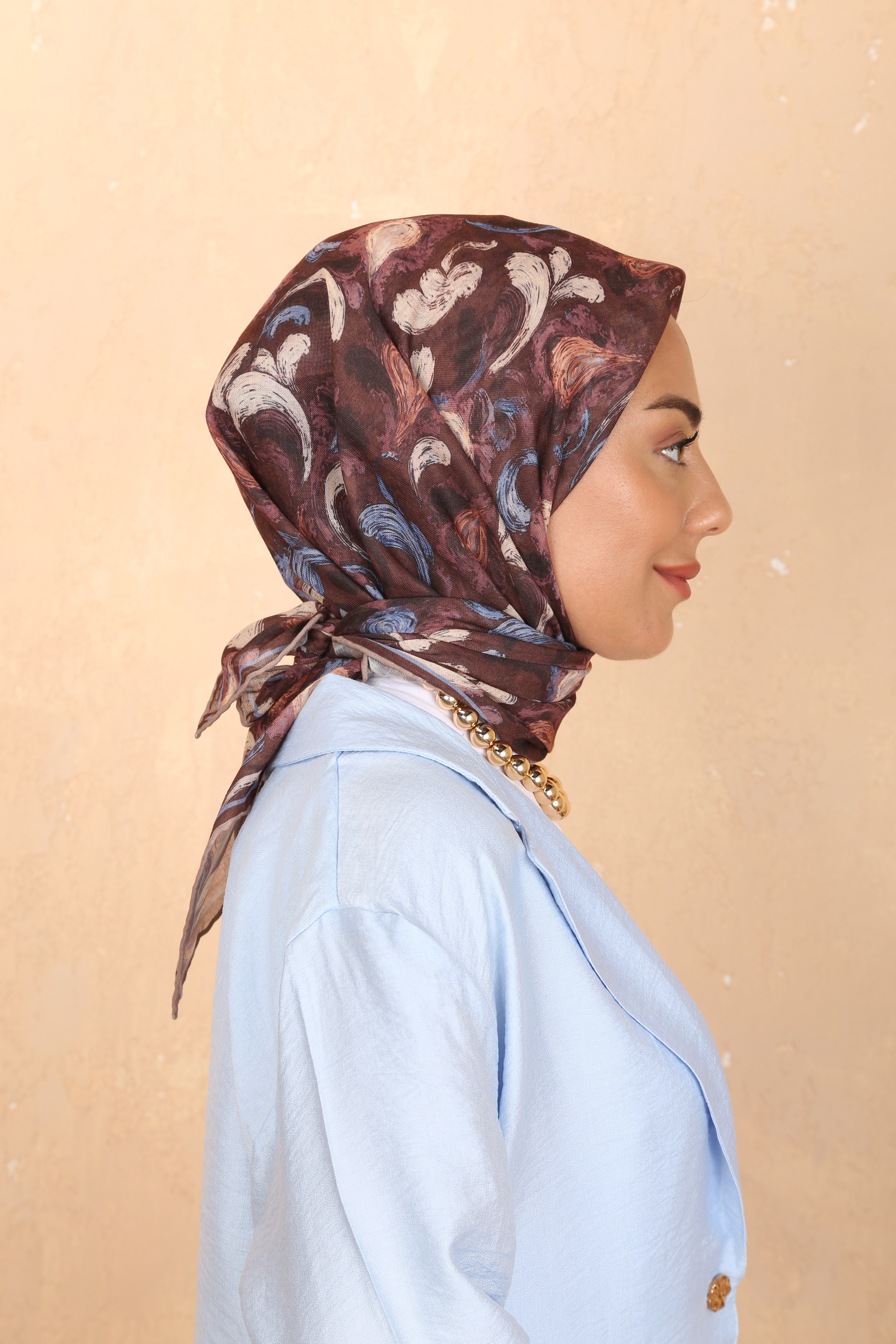Locella Soft Pamuk Eşarp Mürdüm