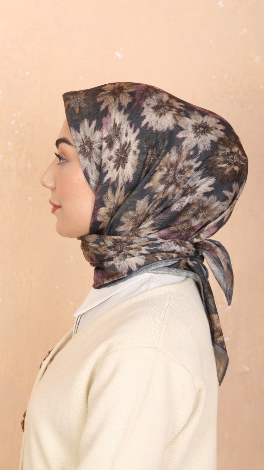 Locella Soft Pamuk Eşarp Gri