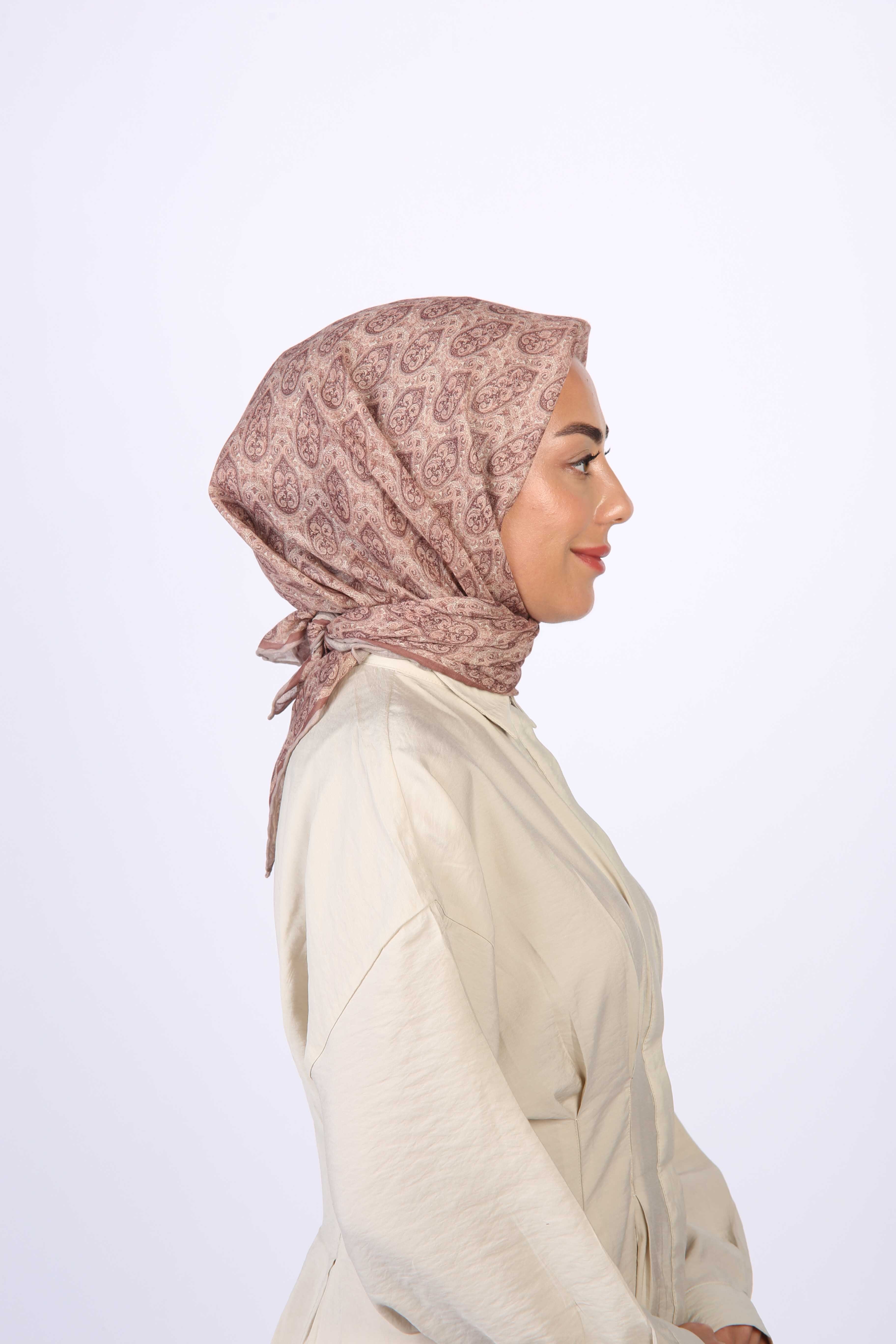 Locella Soft Pamuk Eşarp Gül Kurusu