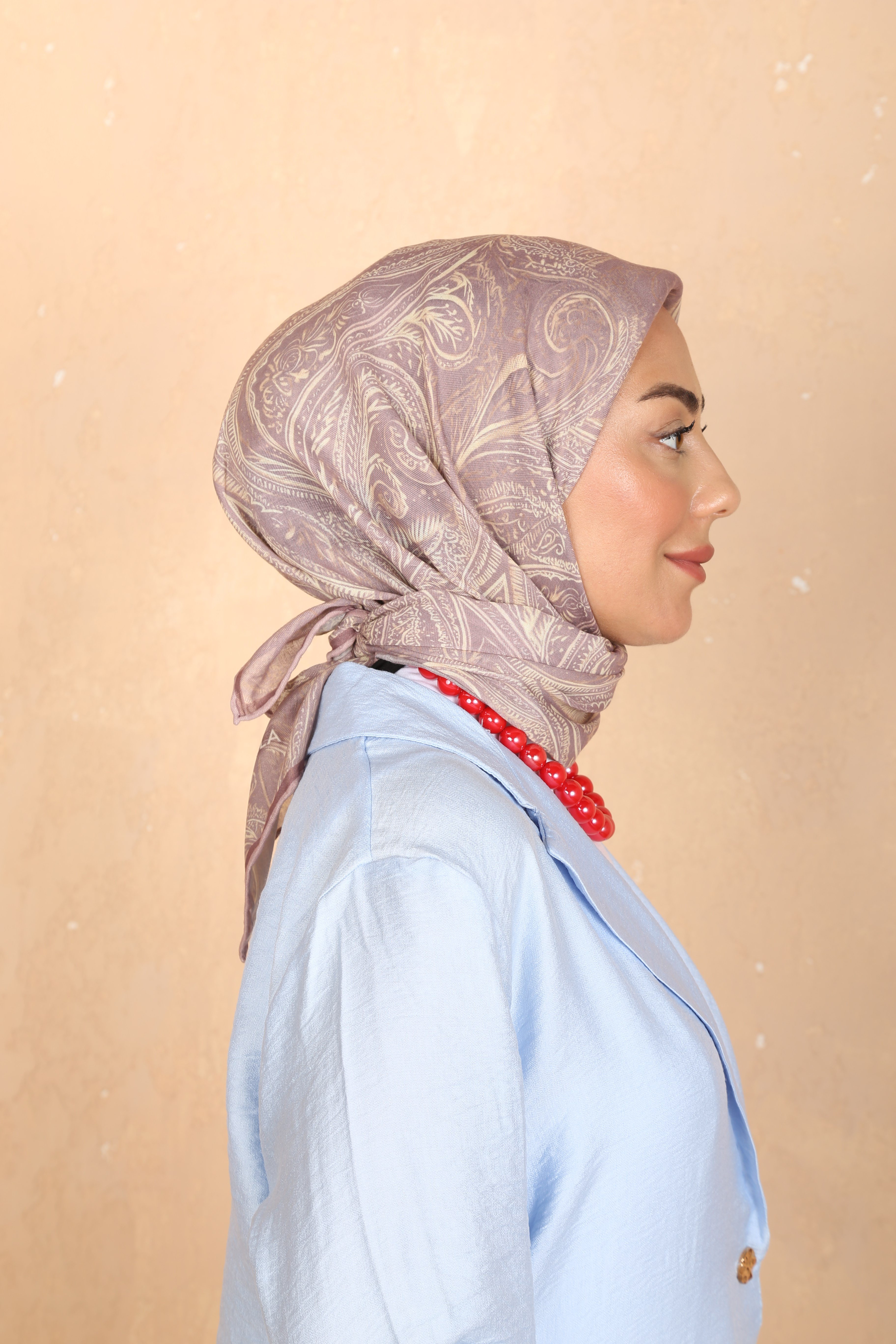 Locella Soft Pamuk Eşarp Gül Kurusu